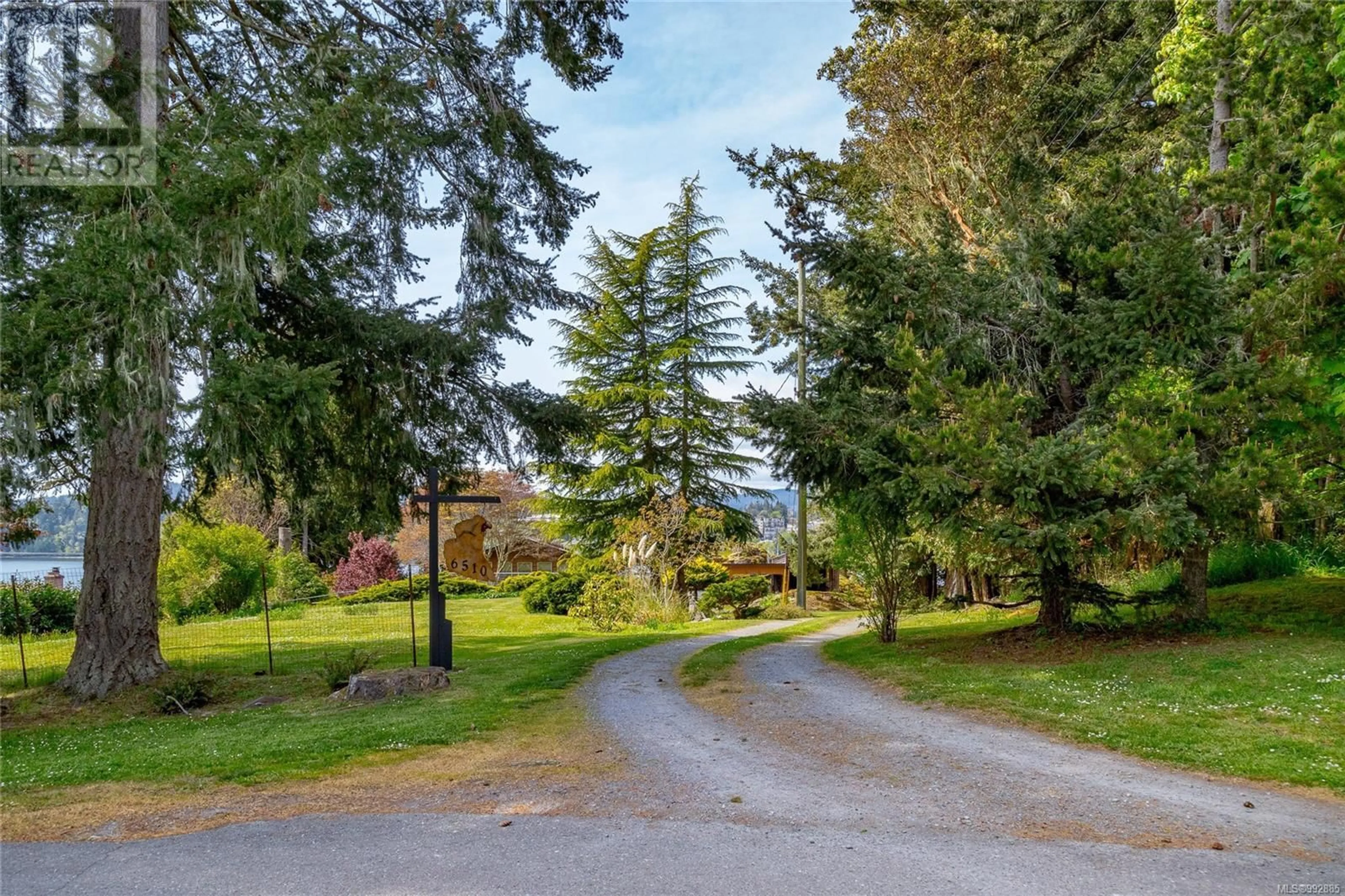 A pic from outside/outdoor area/front of a property/back of a property/a pic from drone, forest/trees view for 6510 THORNETT ROAD, Sooke British Columbia V9Z1A5