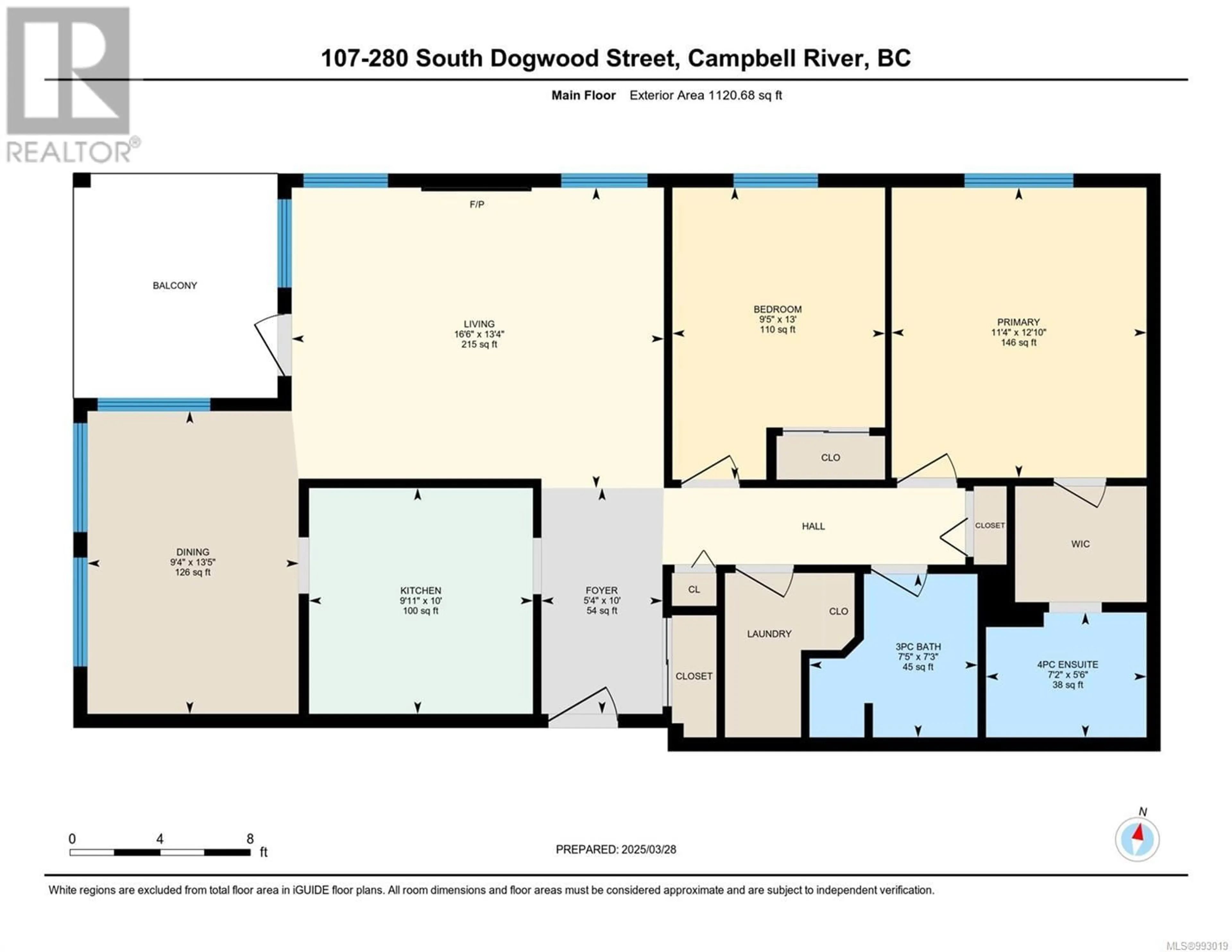 Floor plan for 107 - 280 DOGWOOD STREET SOUTH, Campbell River British Columbia V9W6Y7
