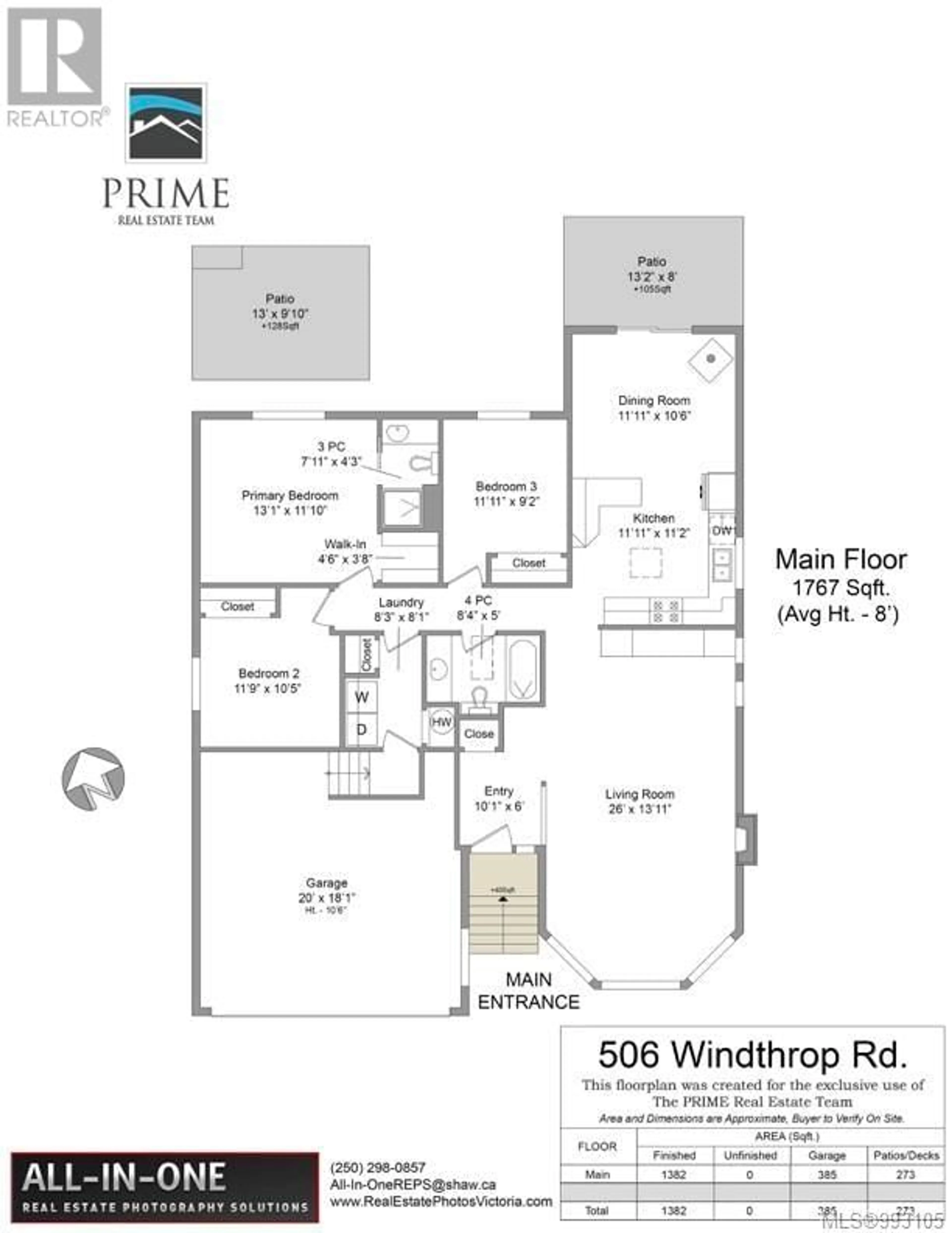 Floor plan for 506 WINDTHROP ROAD, Colwood British Columbia V9C3B5