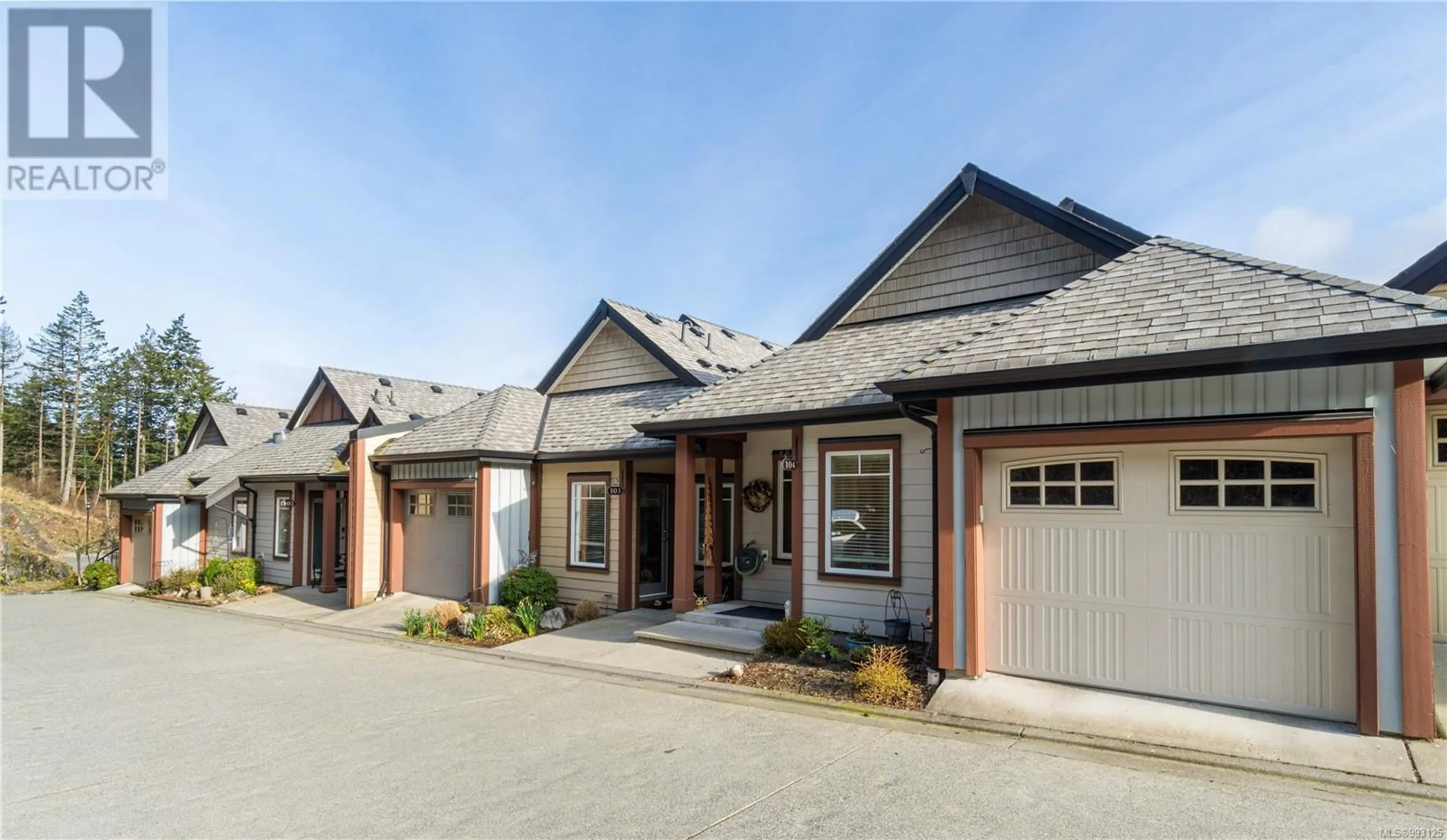 Home with brick exterior material, street for 104 - 4745 GRANDVIEW COURT, Nanaimo British Columbia V9T0C1