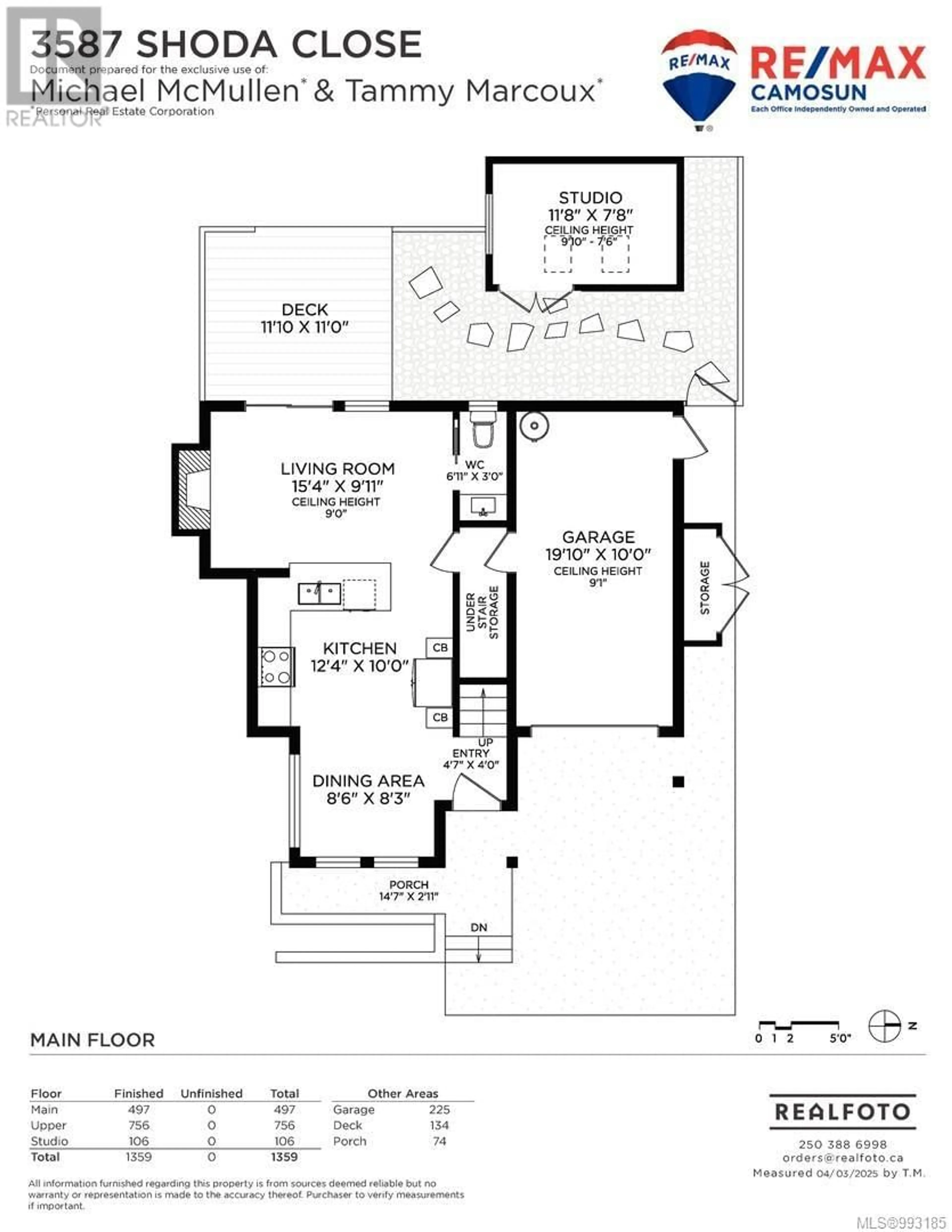 Floor plan for 3587 SHODA CLOSE, Langford British Columbia V9C0E9