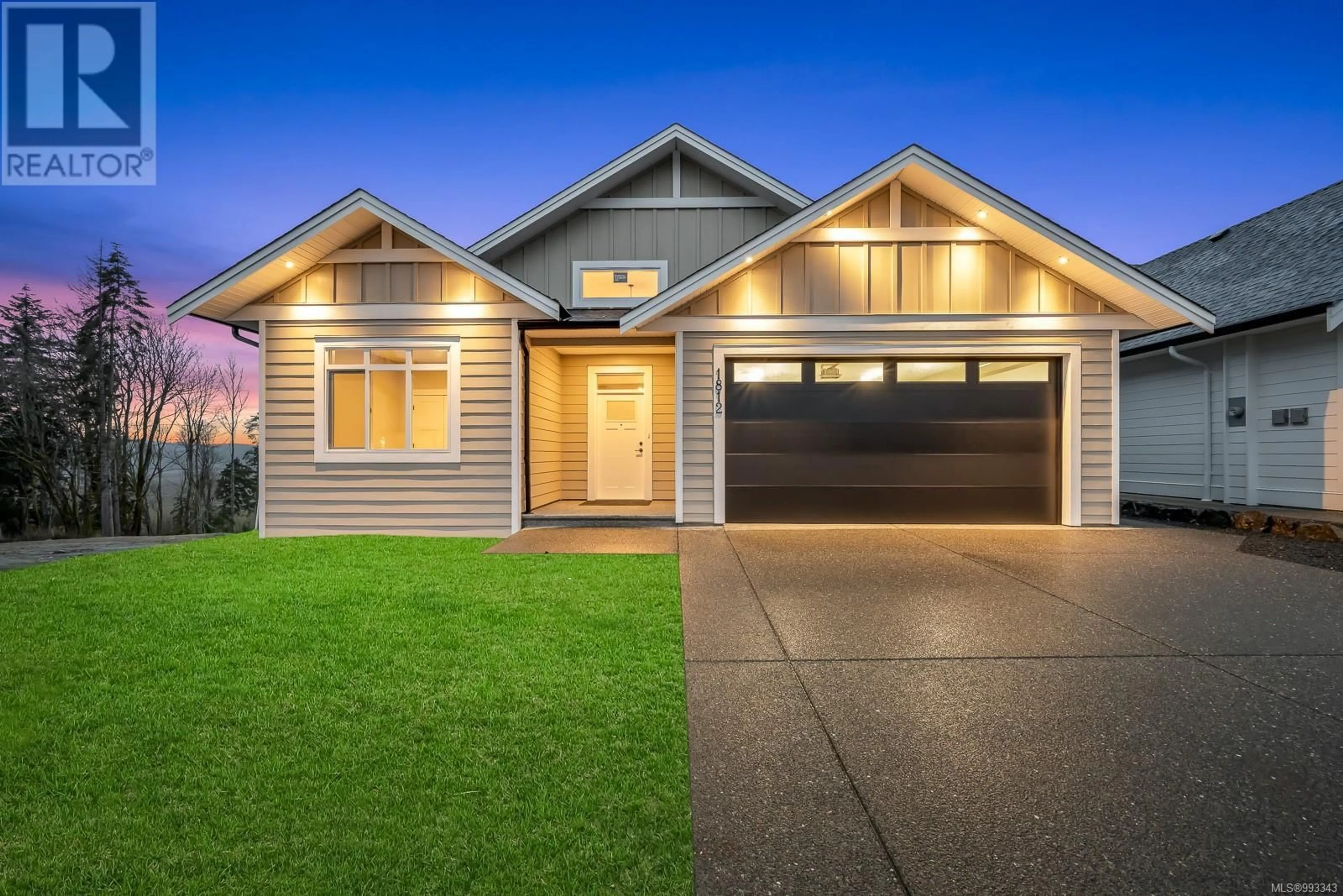 Home with vinyl exterior material, street for 1812 CROWN ISLE BOULEVARD, Courtenay British Columbia V9N0K1