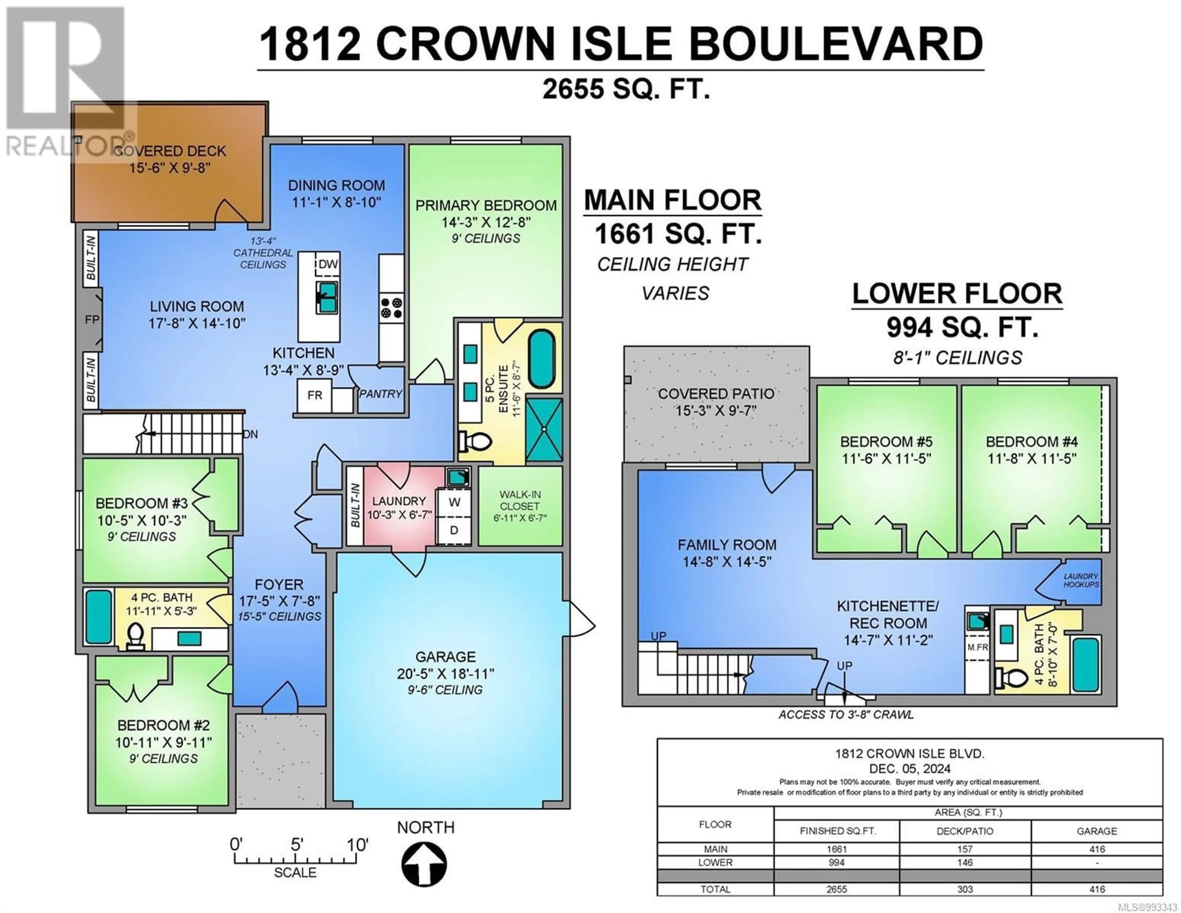 Floor plan for 1812 CROWN ISLE BOULEVARD, Courtenay British Columbia V9N0K1