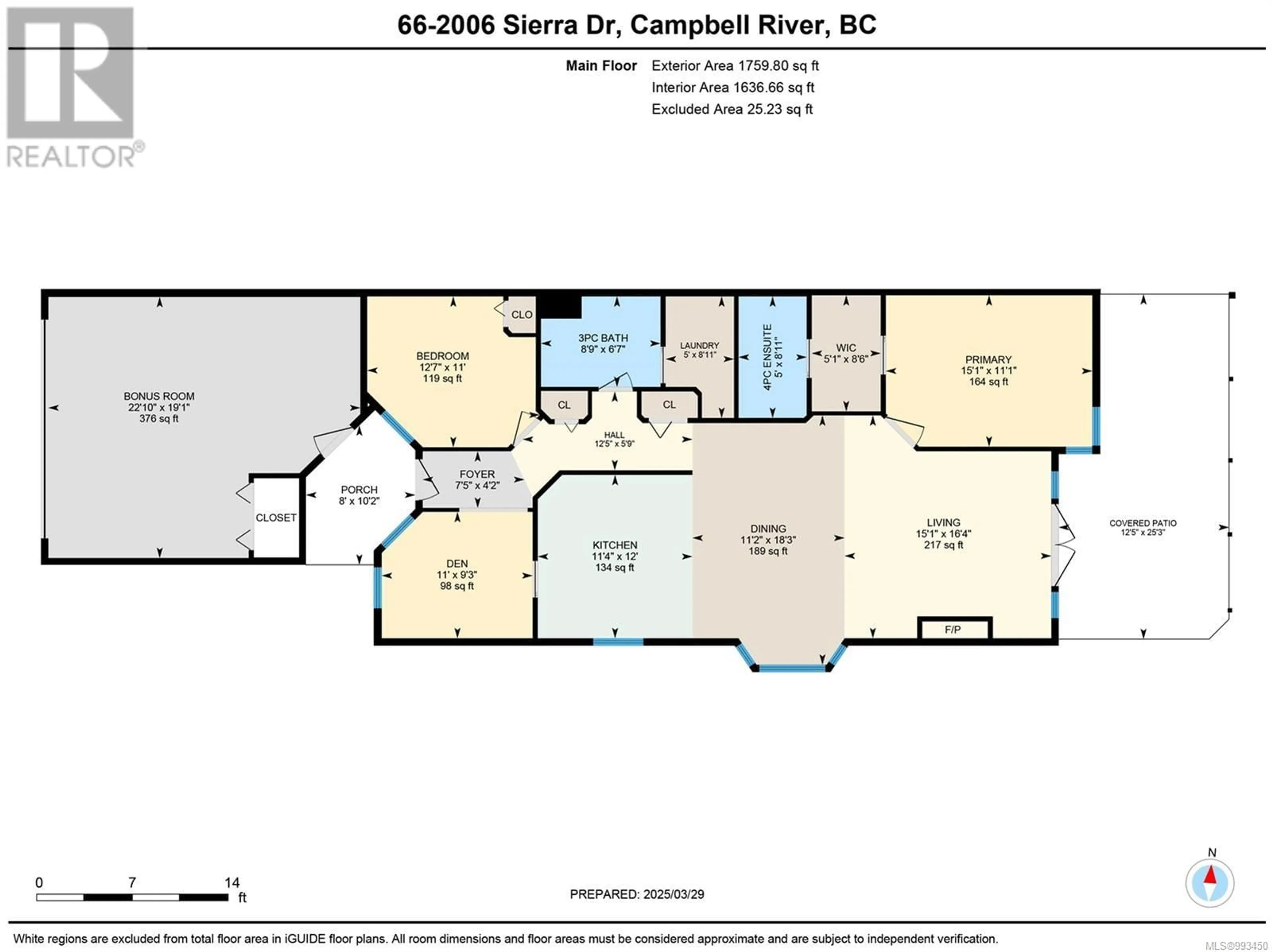 Floor plan for 66 - 2006 SIERRA DRIVE, Campbell River British Columbia V9H1V6