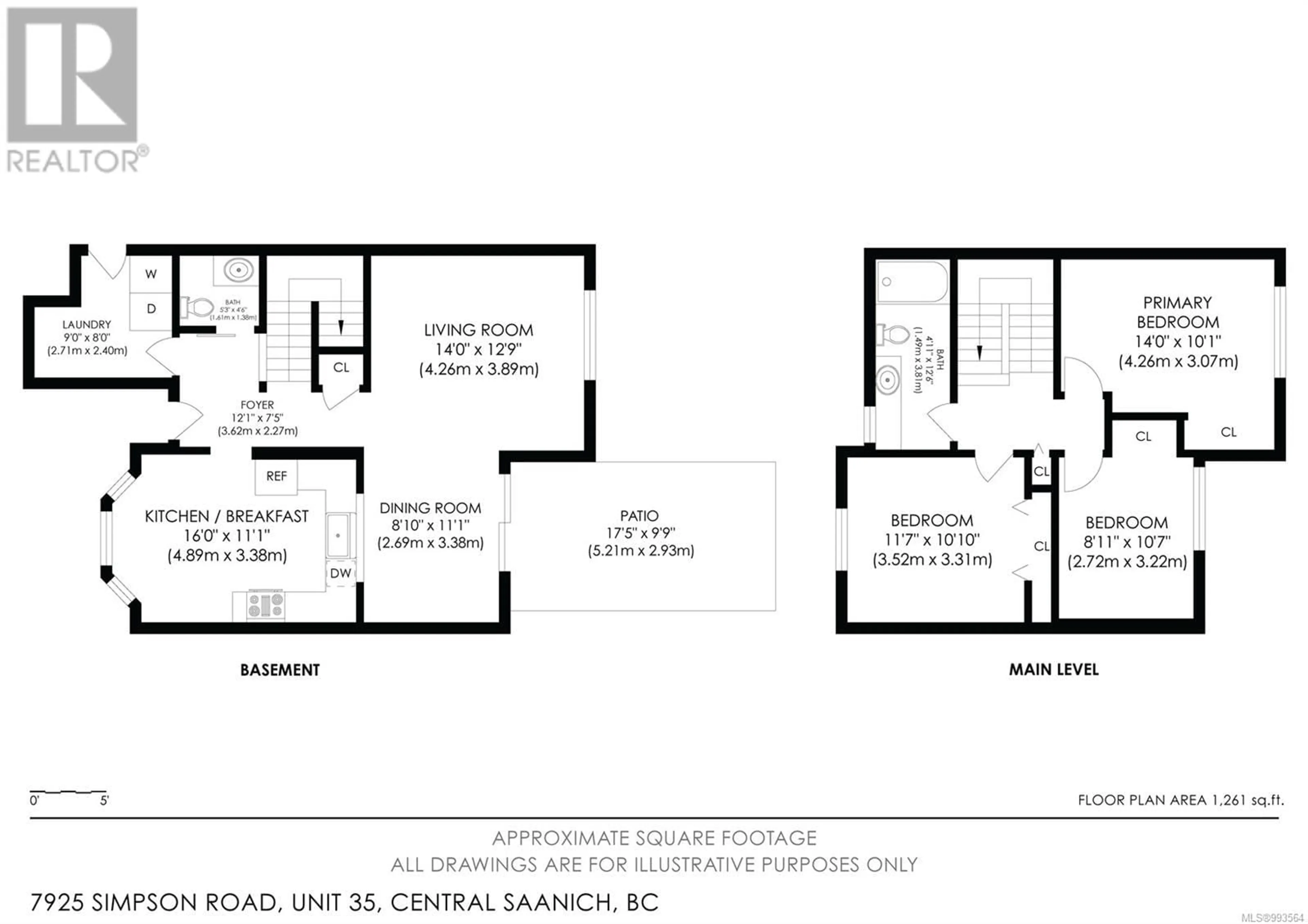 Floor plan for 35 - 7925 SIMPSON ROAD, Central Saanich British Columbia V8M1L3