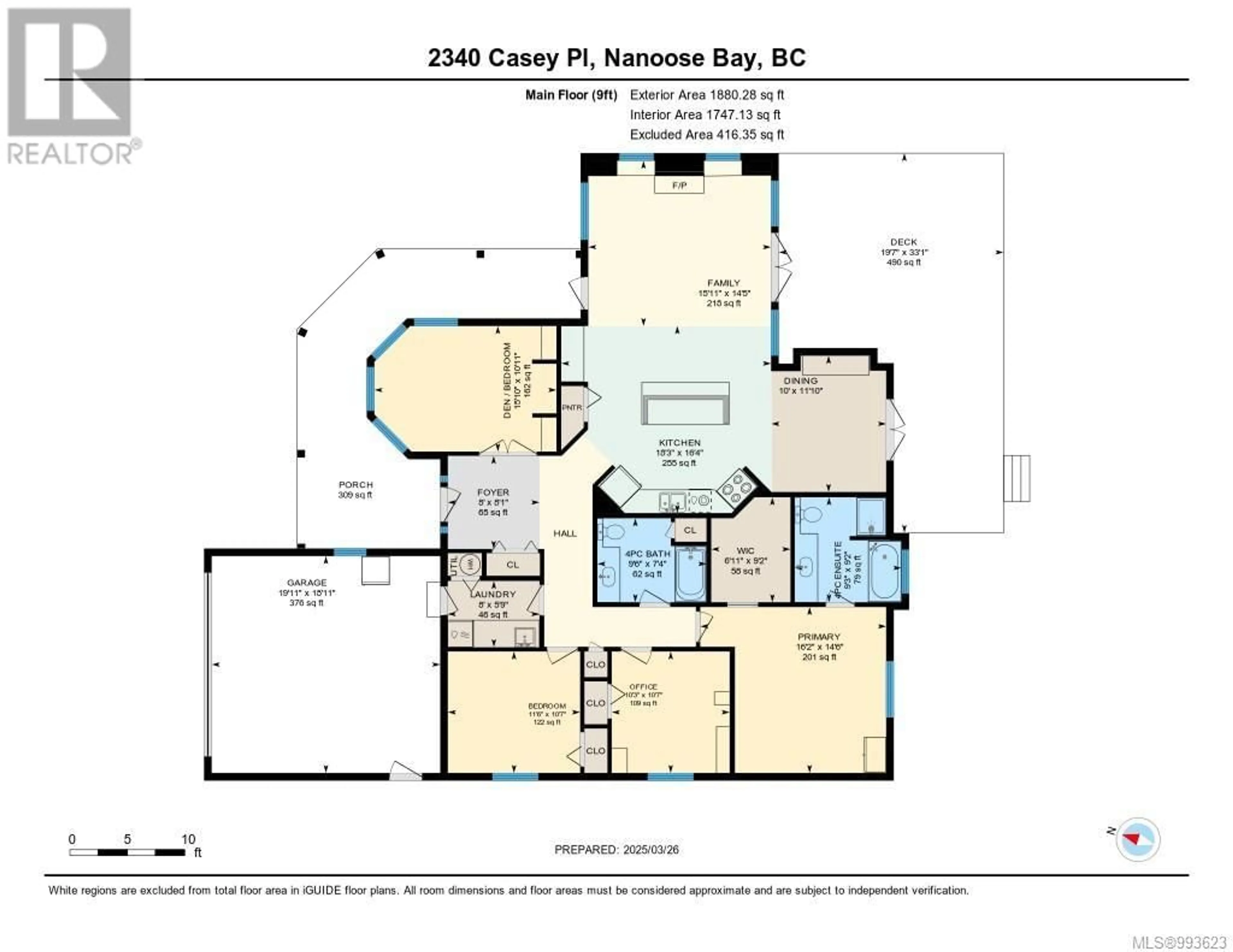 Floor plan for 2340 CASEY PLACE, Nanoose Bay British Columbia V9P9G5