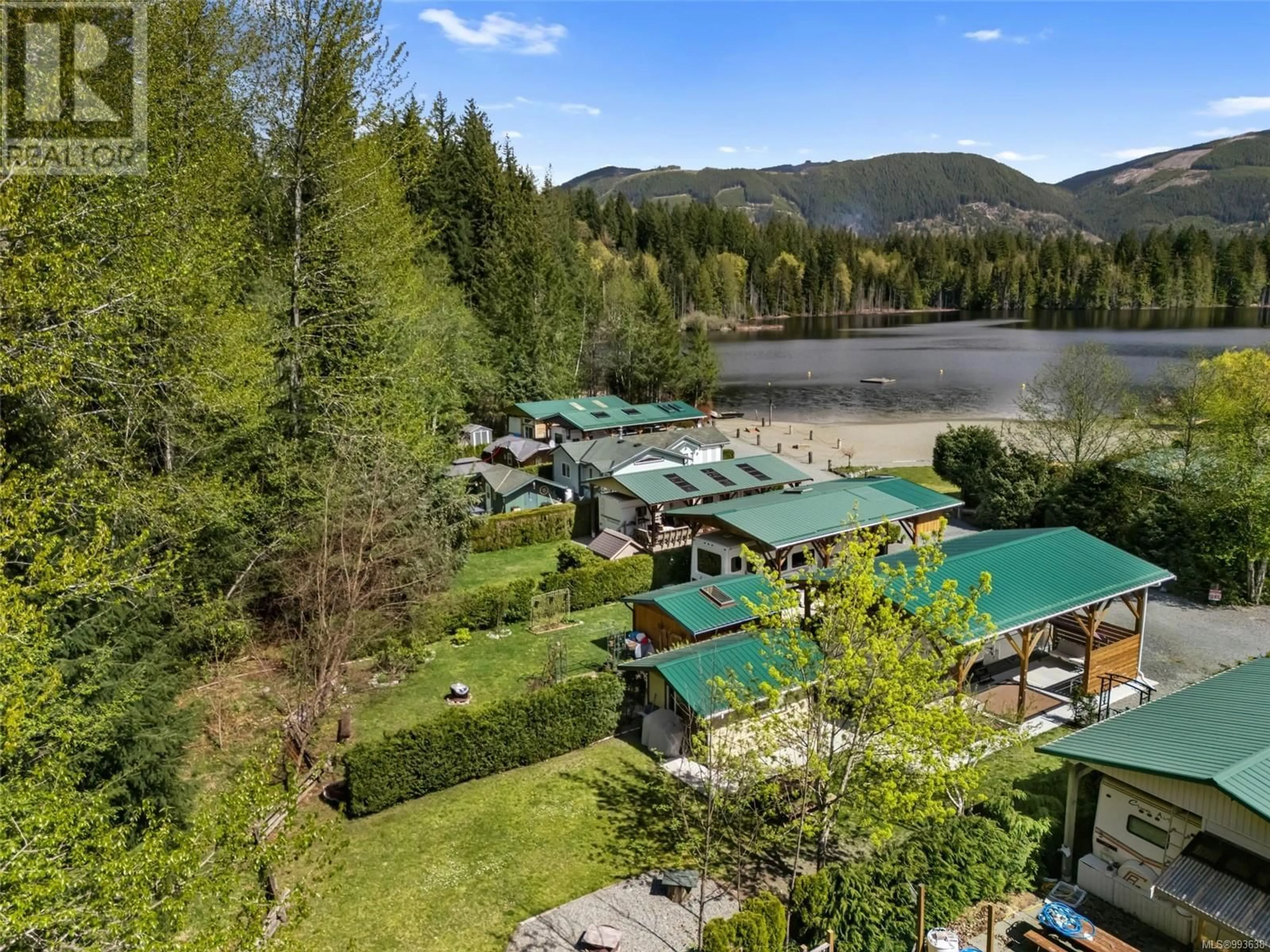A pic from outside/outdoor area/front of a property/back of a property/a pic from drone, water/lake/river/ocean view for 29 - 8631 SOUTH SHORE ROAD, Lake Cowichan British Columbia V0R2G0
