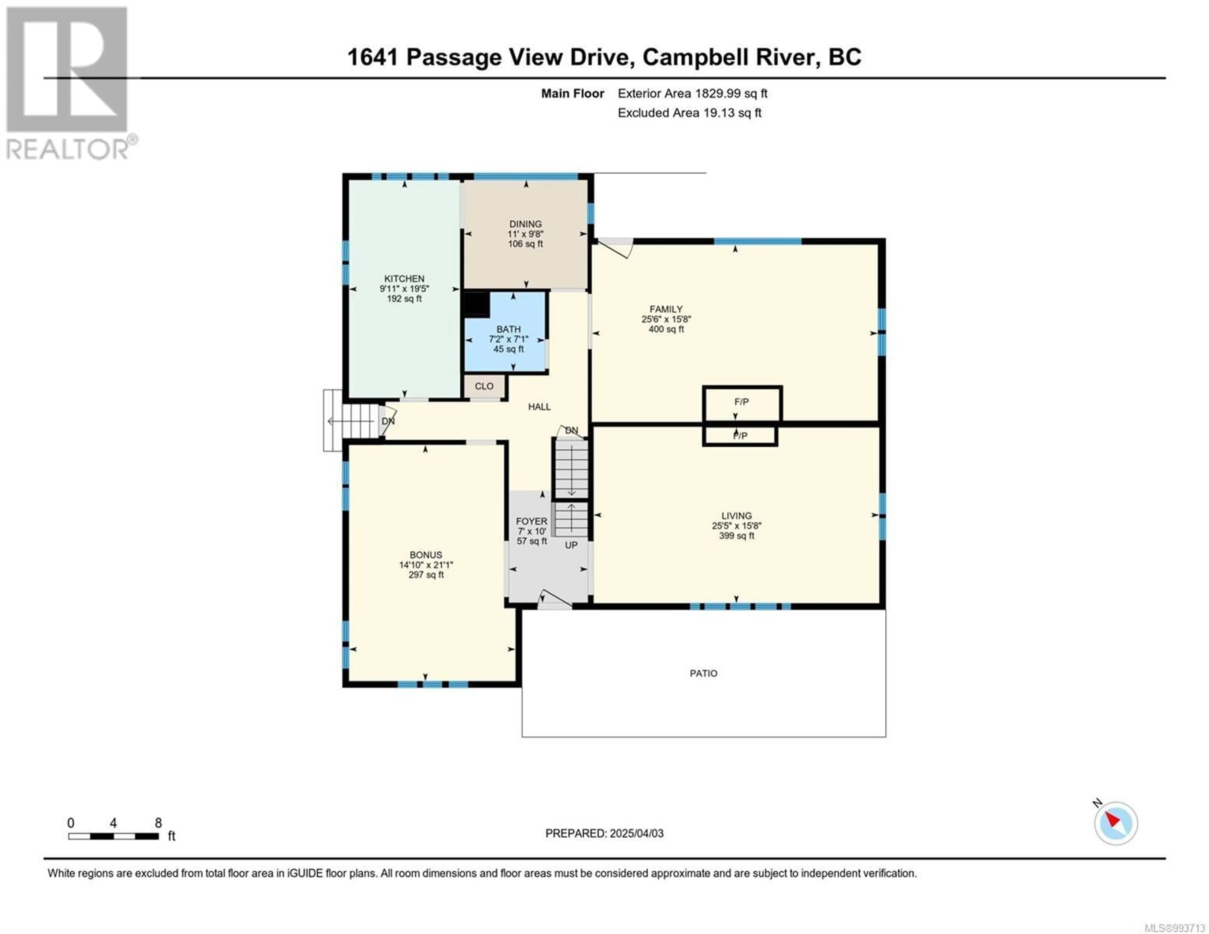 Floor plan for 1641 PASSAGE VIEW DRIVE, Campbell River British Columbia V9W6L2