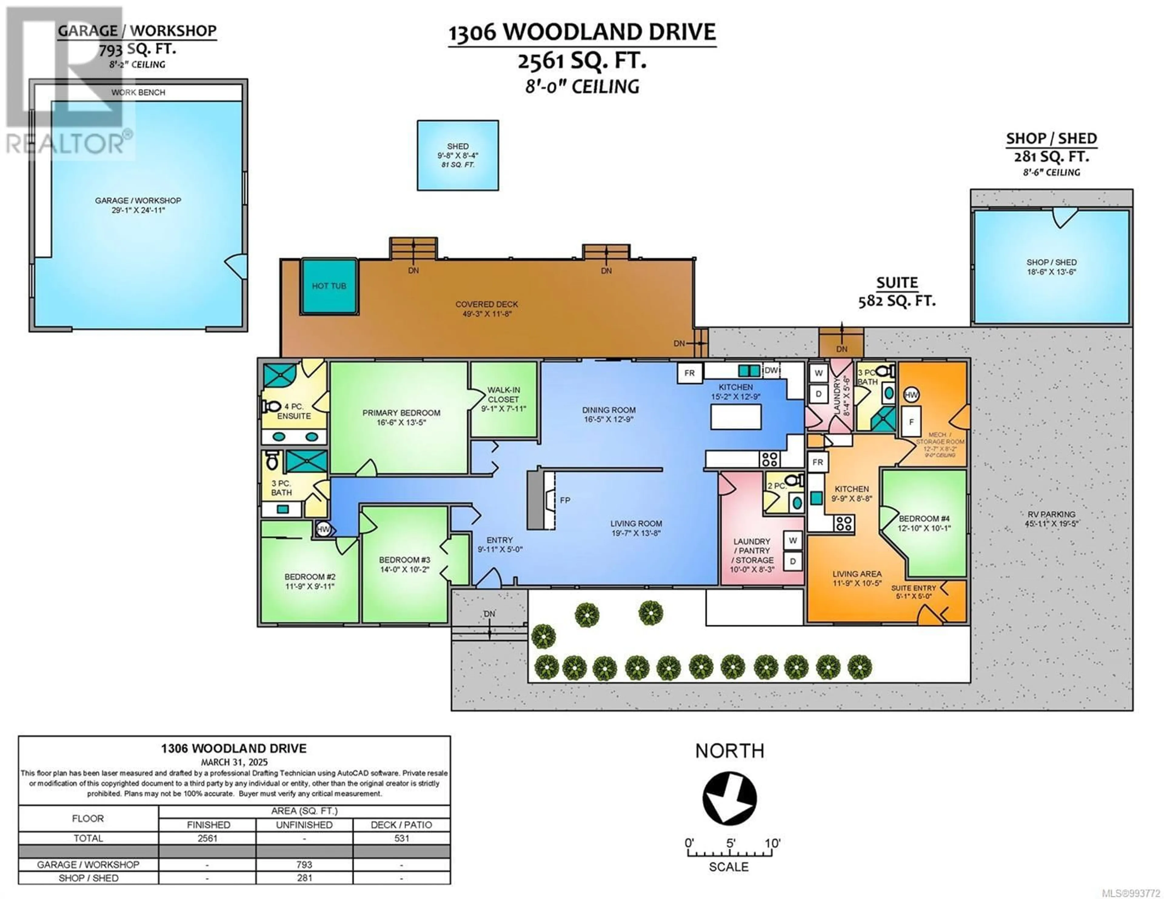 Floor plan for 1306 WOODLAND DRIVE, French Creek British Columbia V9P1Z2