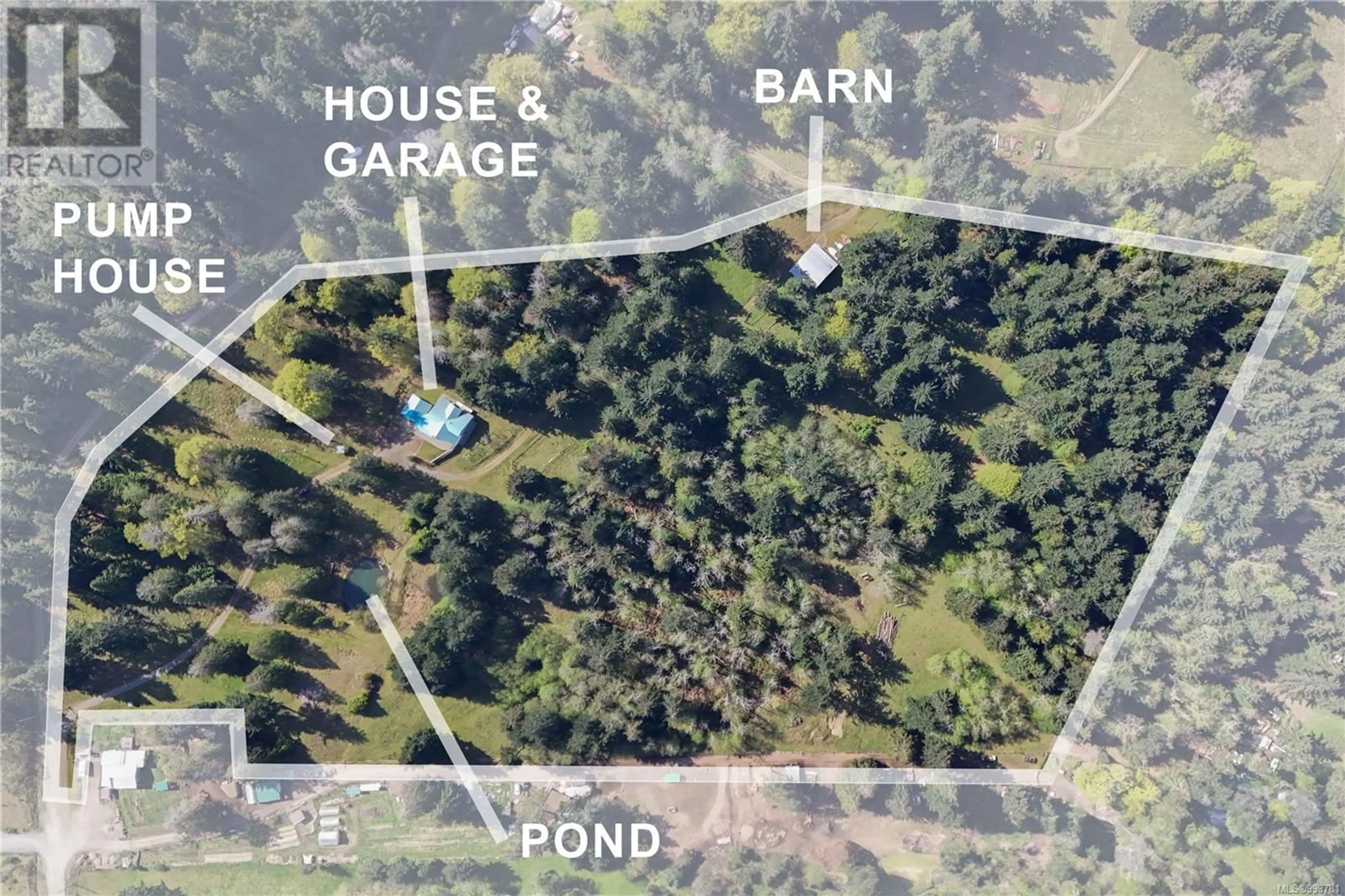 A pic from outside/outdoor area/front of a property/back of a property/a pic from drone, unknown for 212 HAMILTON-HORNE WAY, Salt Spring British Columbia V9L3B8