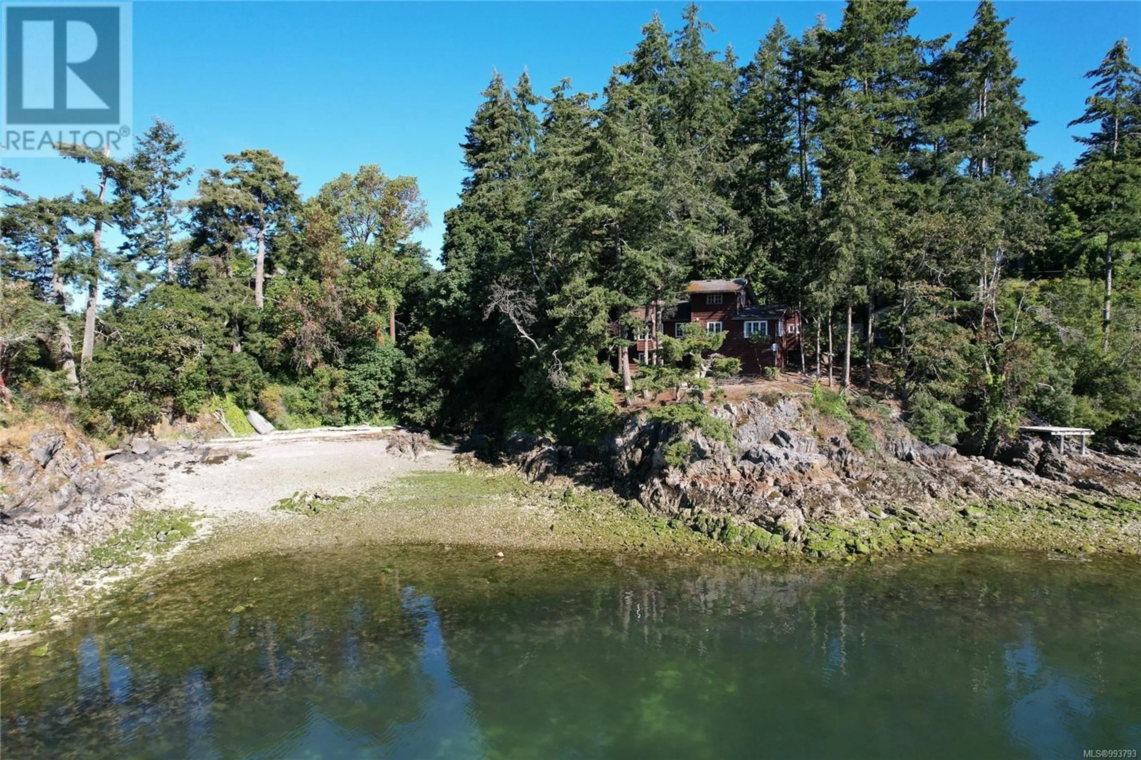 A pic from outside/outdoor area/front of a property/back of a property/a pic from drone, water/lake/river/ocean view for 131 MORNINGSIDE DRIVE, Salt Spring British Columbia V8K1X1