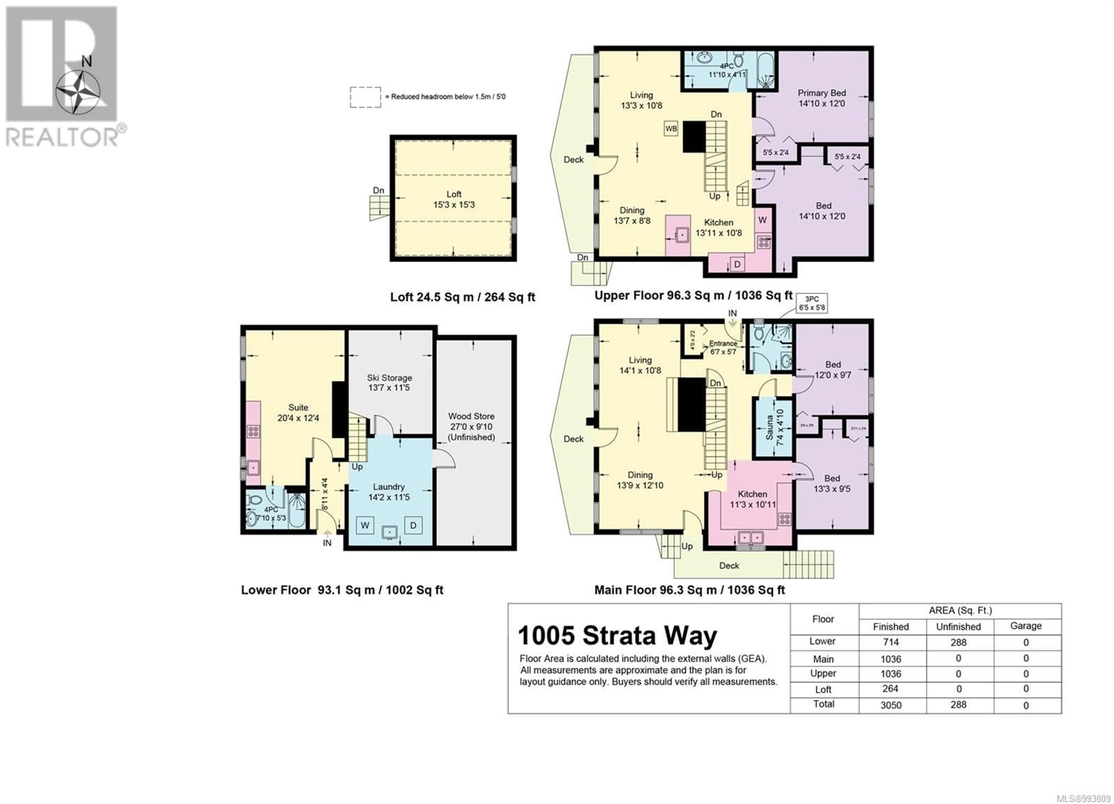 Floor plan for 1005 STRATA WAY, Courtenay British Columbia V9J1L0