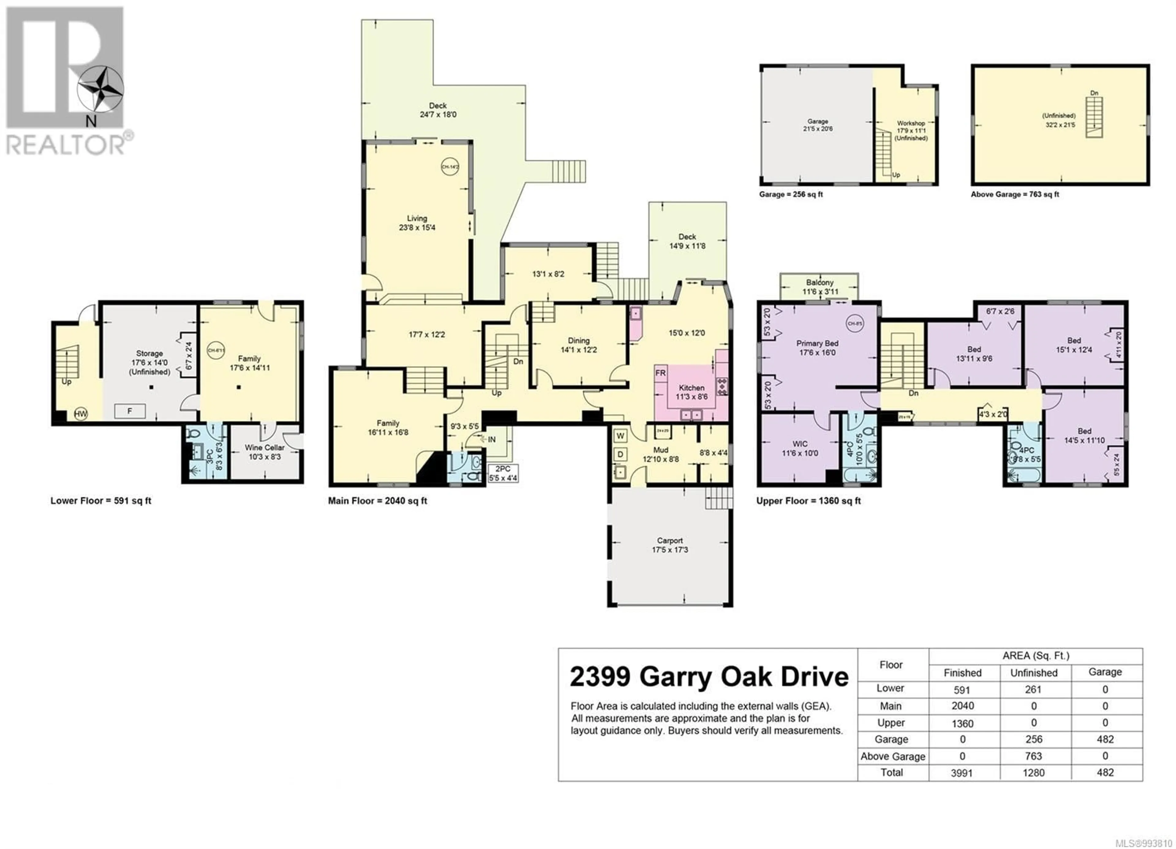 Floor plan for 2399 GARRY OAK DRIVE, Nanoose Bay British Columbia V9P9G1