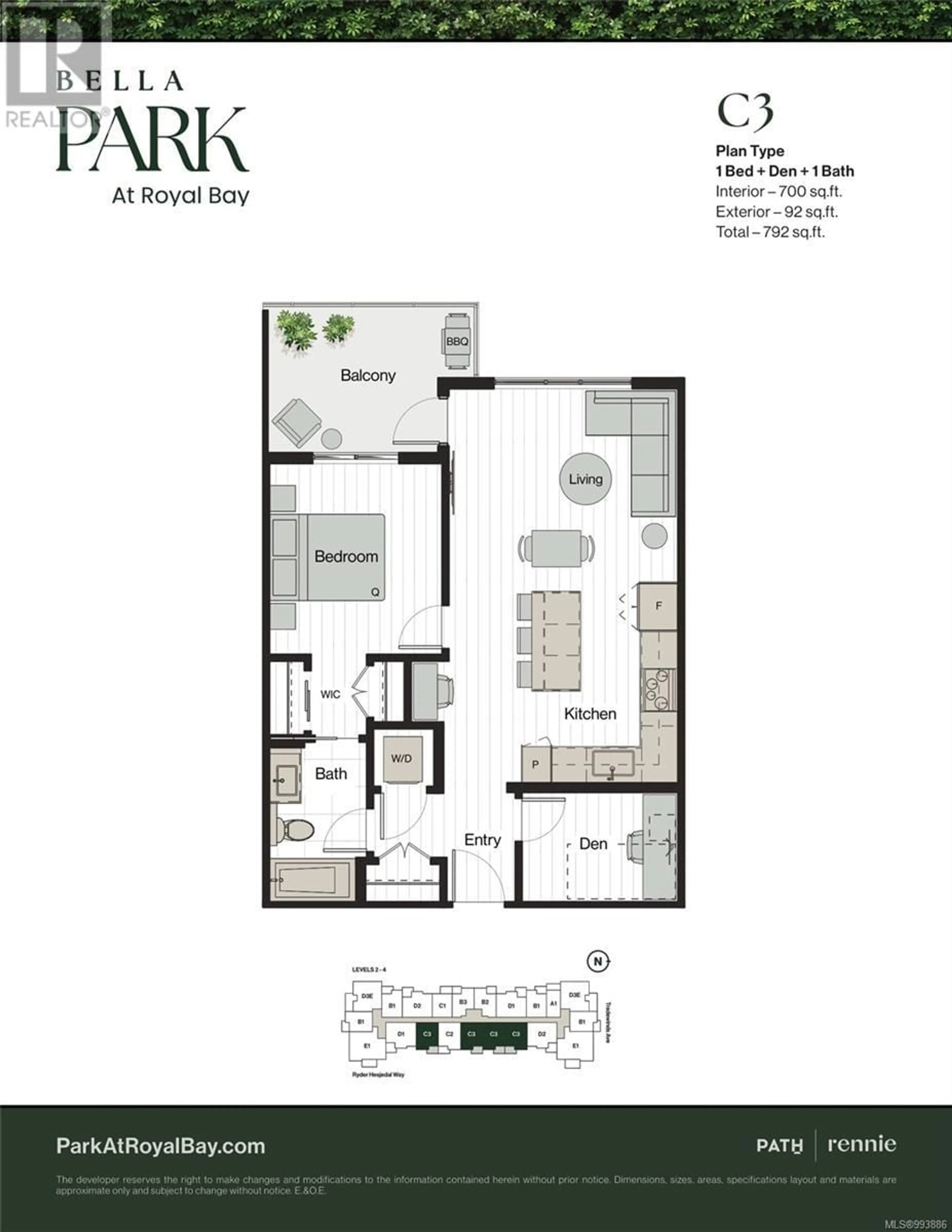 Floor plan for 207 - 3582 RYDER HESJEDAL WAY, Colwood British Columbia V9C0J6