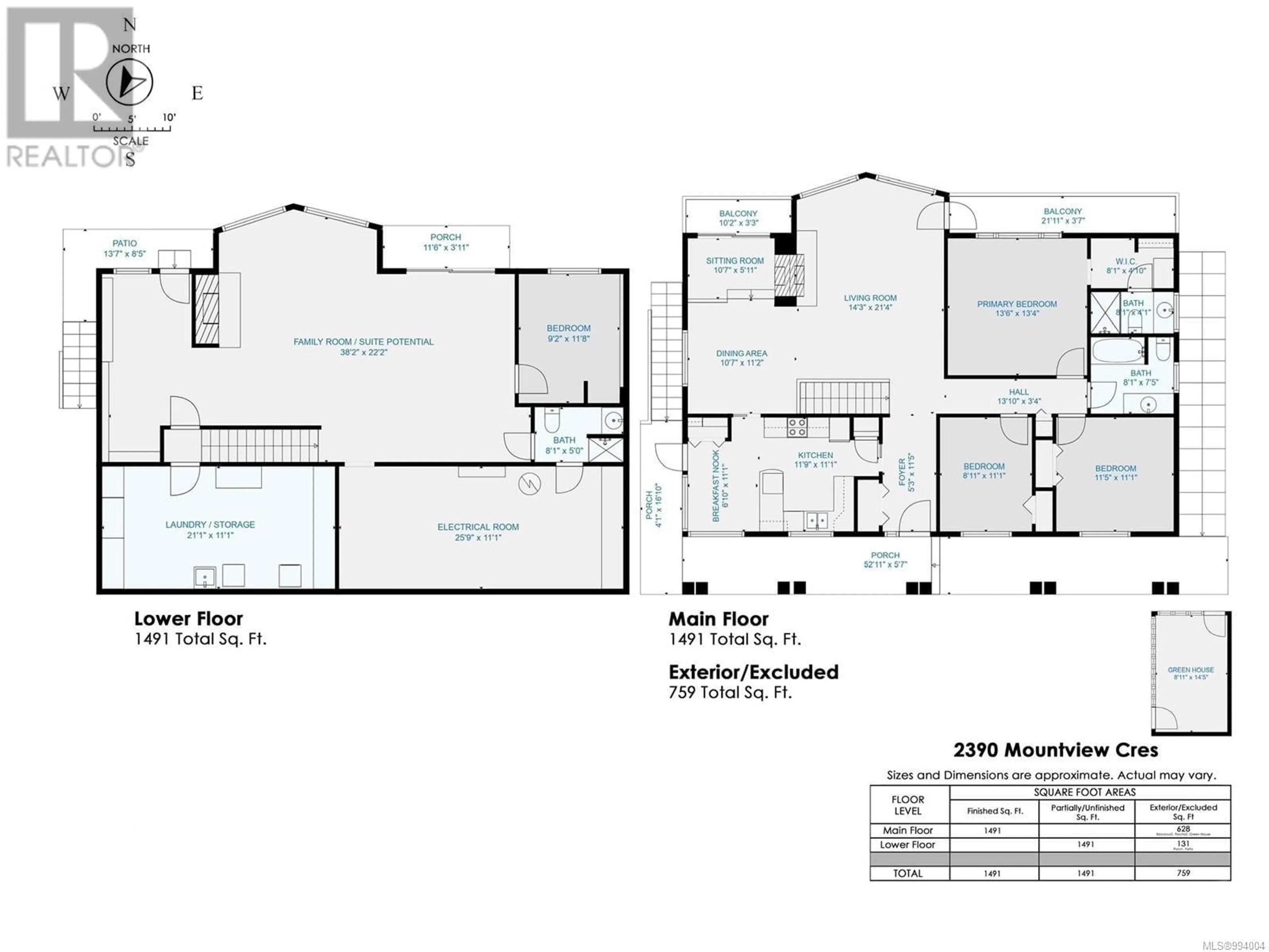 Floor plan for 2390 MOUNTVIEW CRESCENT, Port McNeill British Columbia V0N2R0