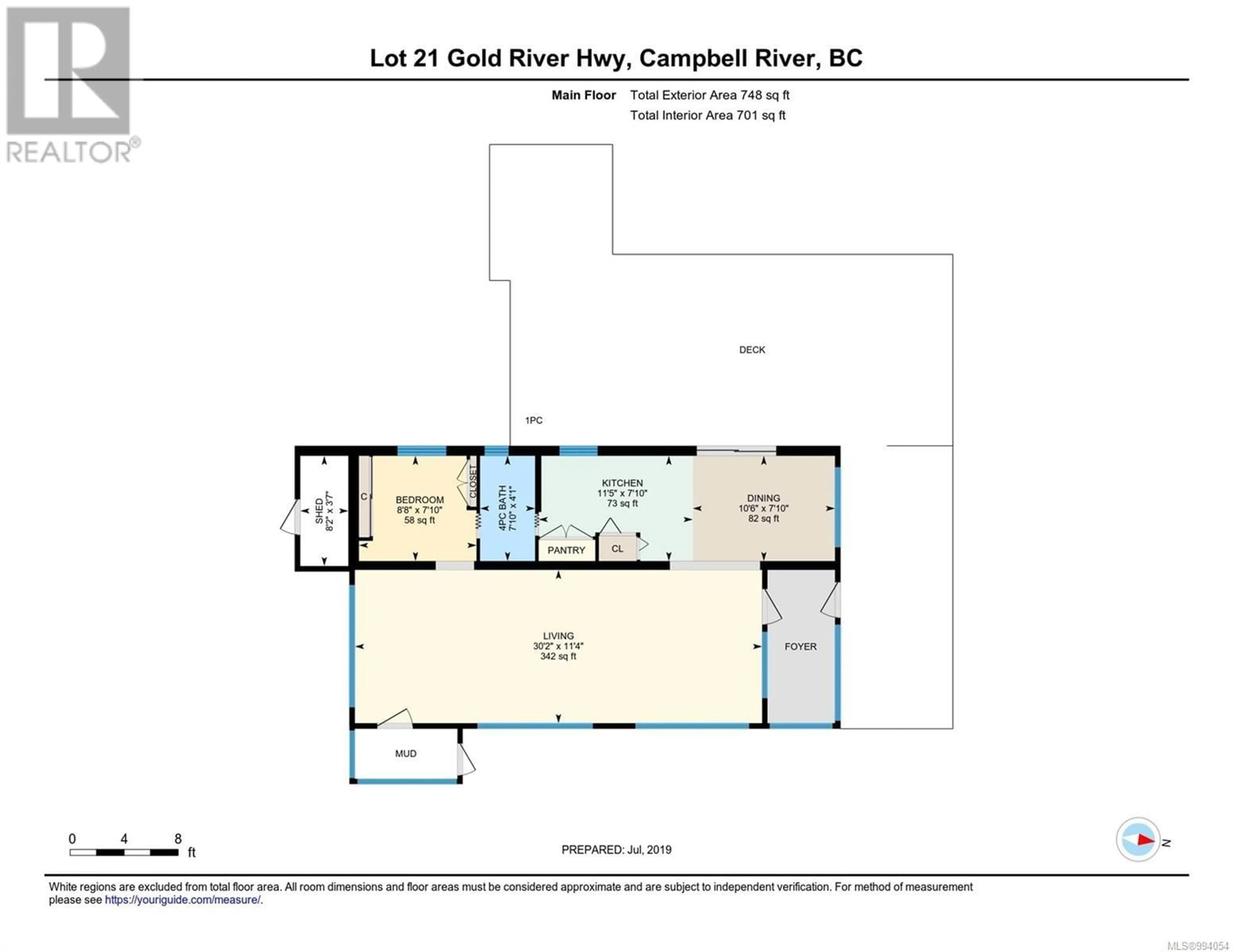 Floor plan for Lt 20&21 GOLD RIVER HIGHWAY, Campbell River British Columbia V9H1P1