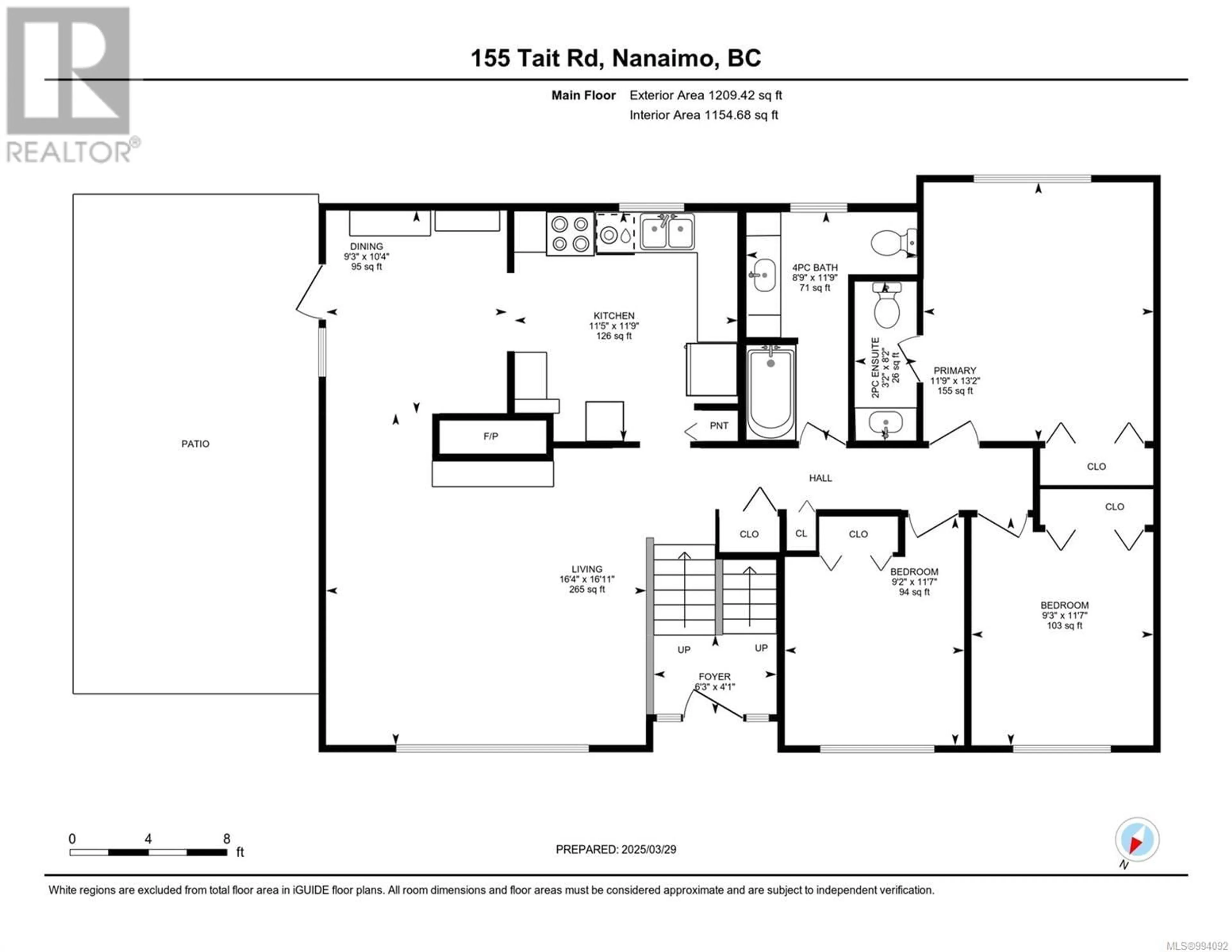 Floor plan for 155 TAIT ROAD, Nanaimo British Columbia V9X1C3