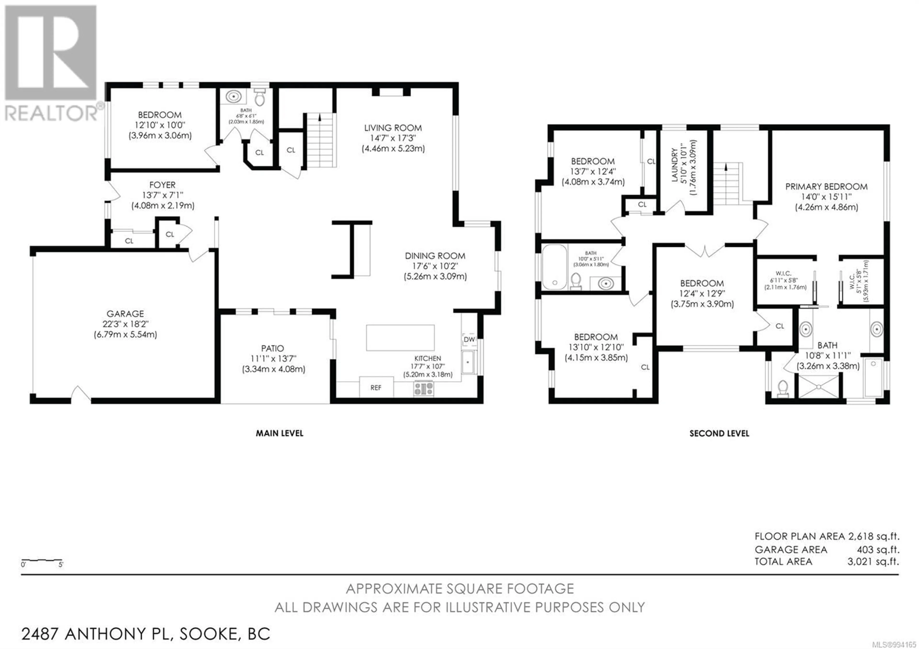 Floor plan for 2487 ANTHONY PLACE, Sooke British Columbia V9Z1N7