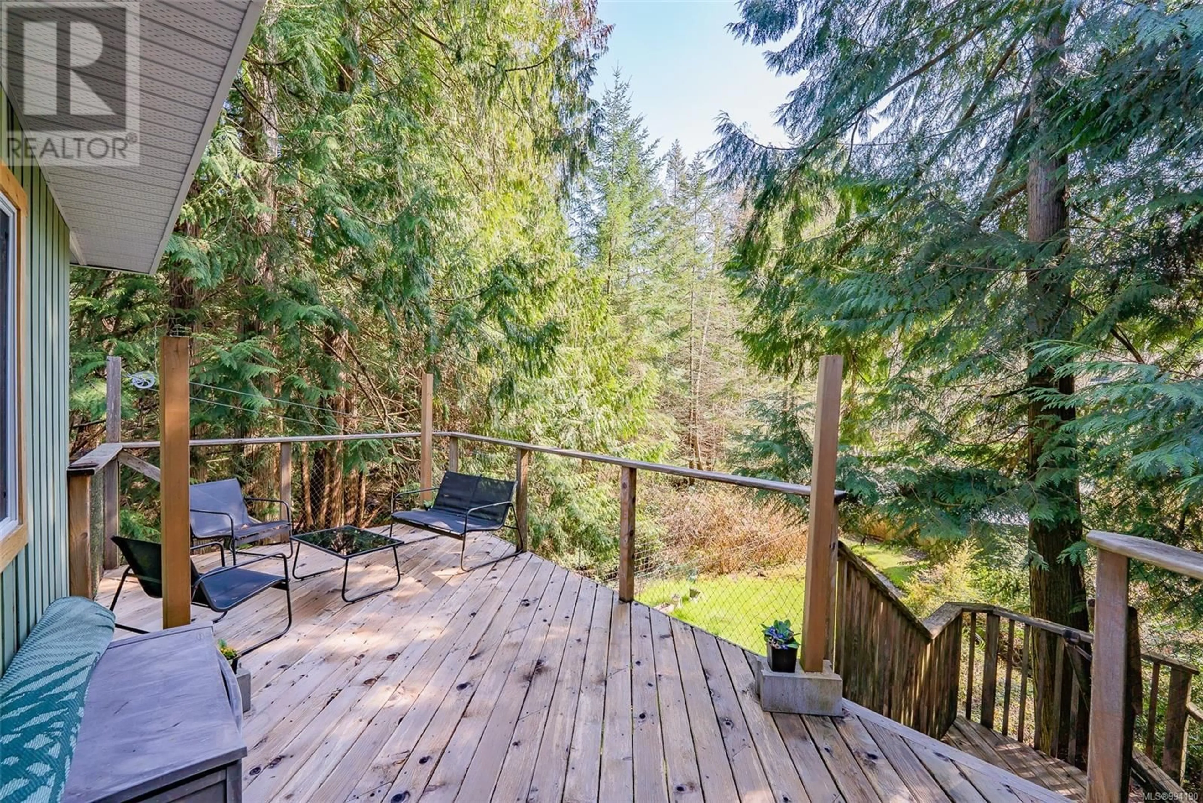 Patio, forest/trees view for 447 BERG ROAD, Gabriola Island British Columbia V0R1X2