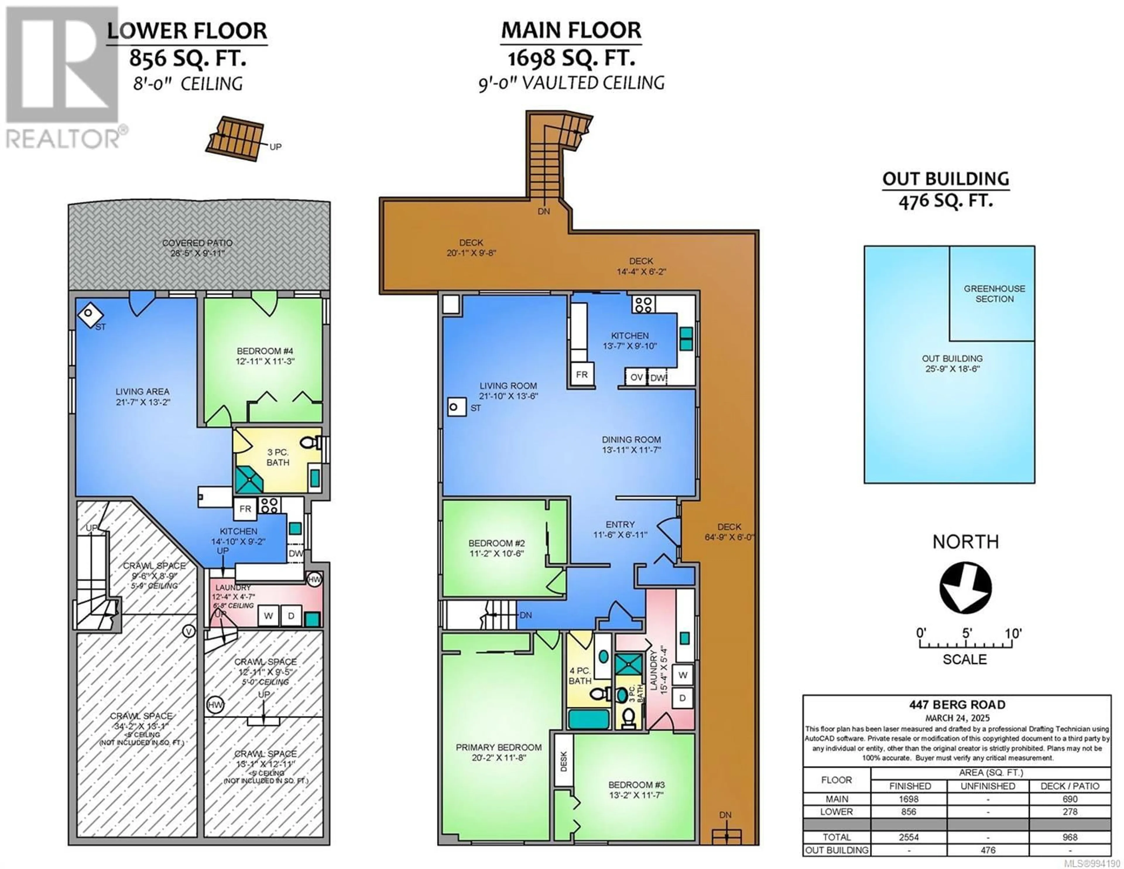 Floor plan for 447 BERG ROAD, Gabriola Island British Columbia V0R1X2