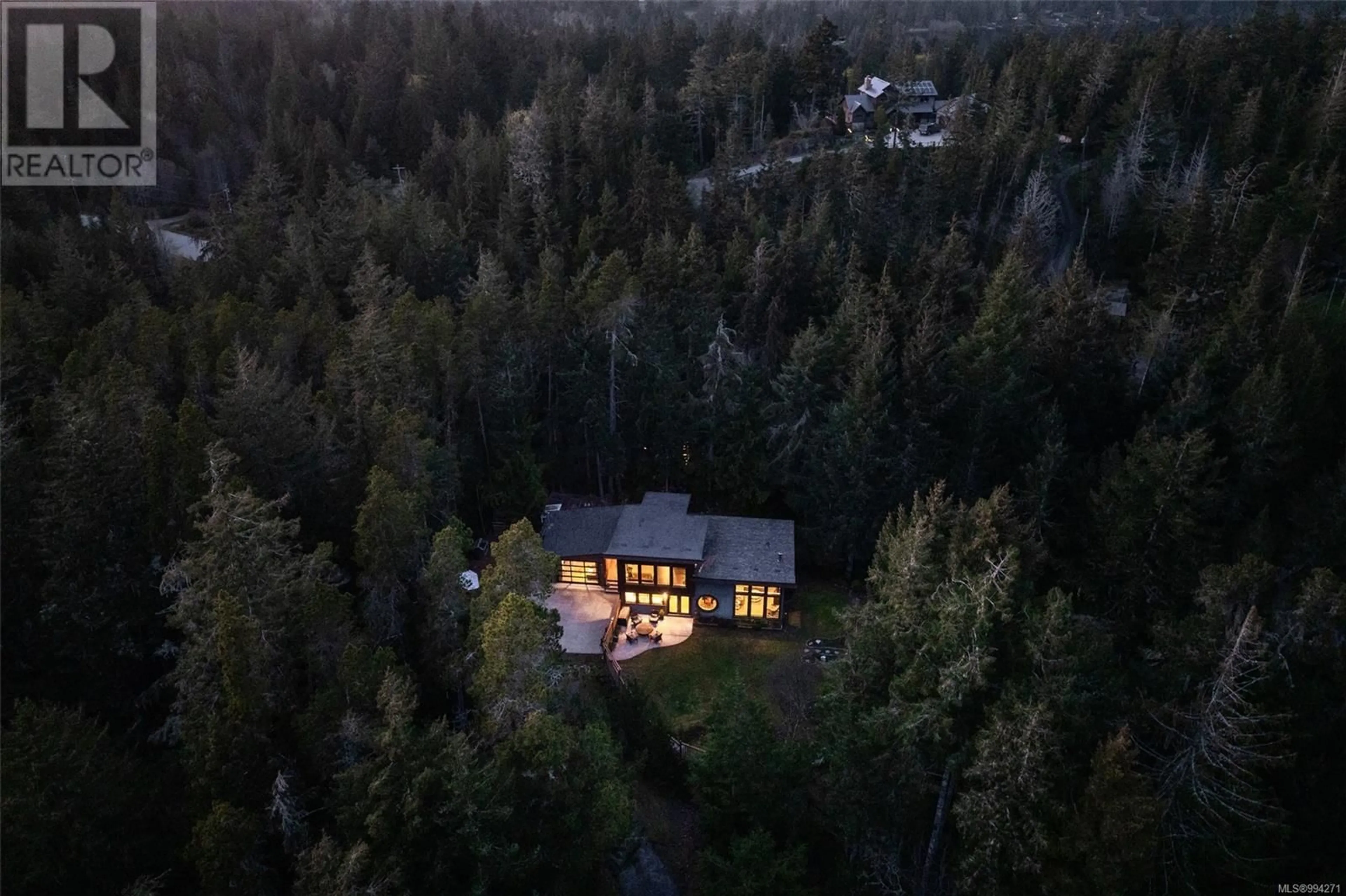 A pic from outside/outdoor area/front of a property/back of a property/a pic from drone, forest/trees view for 2405 CARPENTER ROAD, Sooke British Columbia V9Z0R1