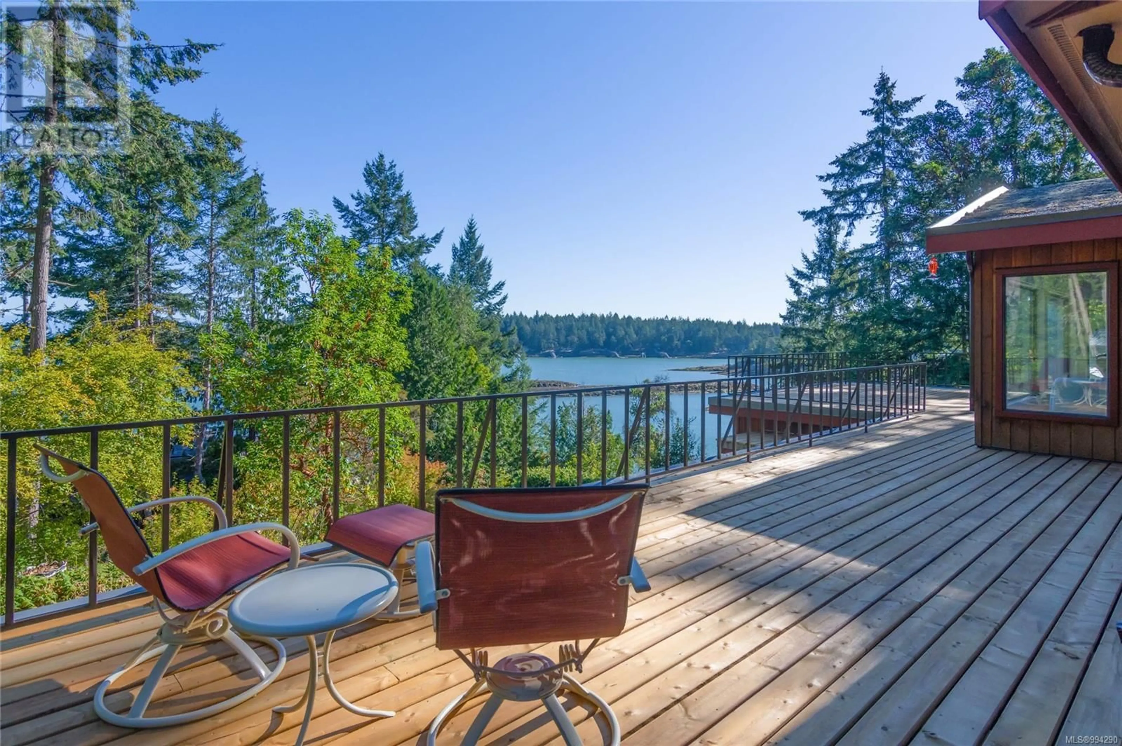 Patio, water/lake/river/ocean view for 1361 STURDIES BAY ROAD, Galiano Island British Columbia V0N1P0