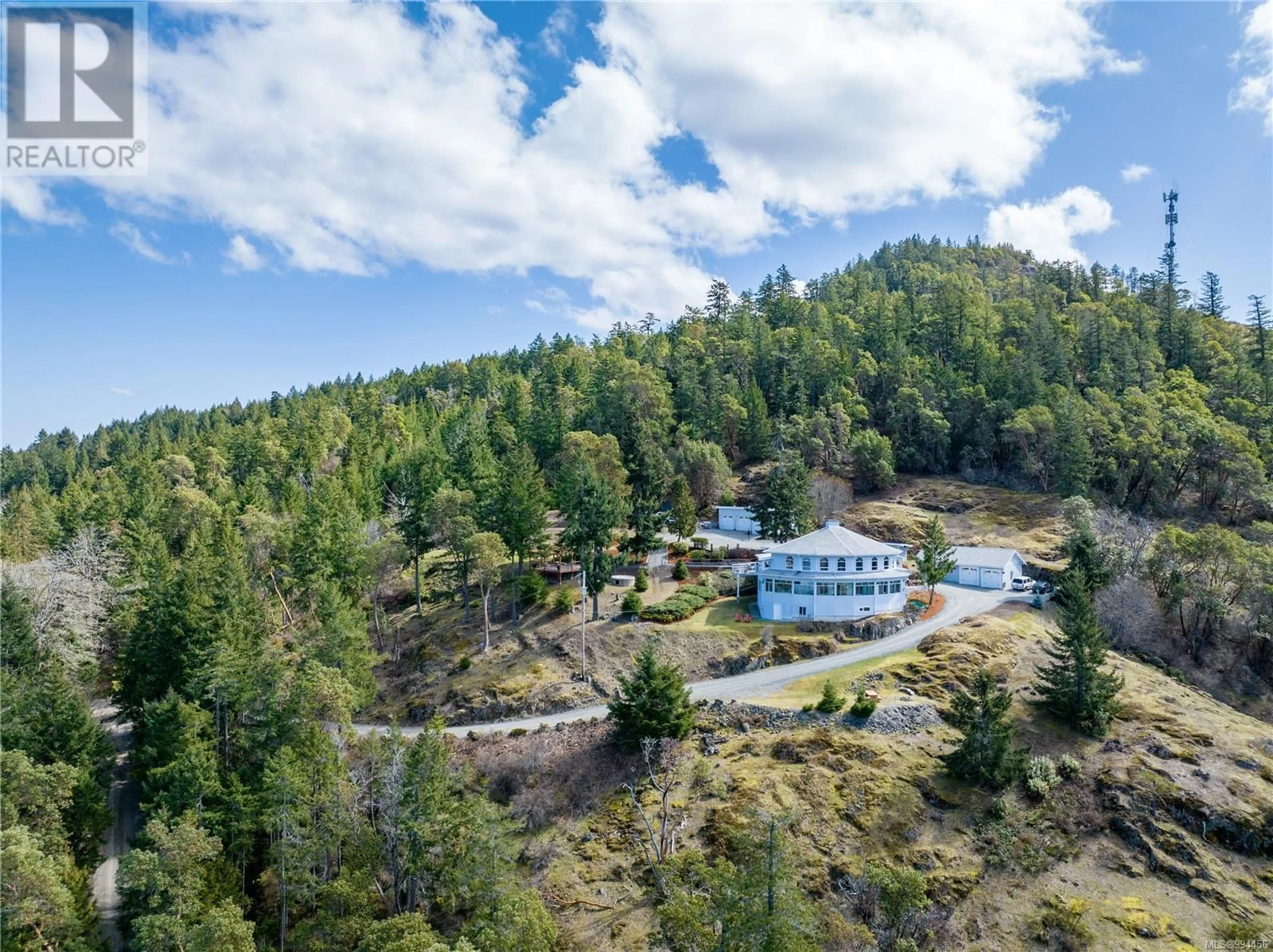 A pic from outside/outdoor area/front of a property/back of a property/a pic from drone, forest/trees view for 1828 STRATHCONA HEIGHTS, Shawnigan Lake British Columbia V8H2A9