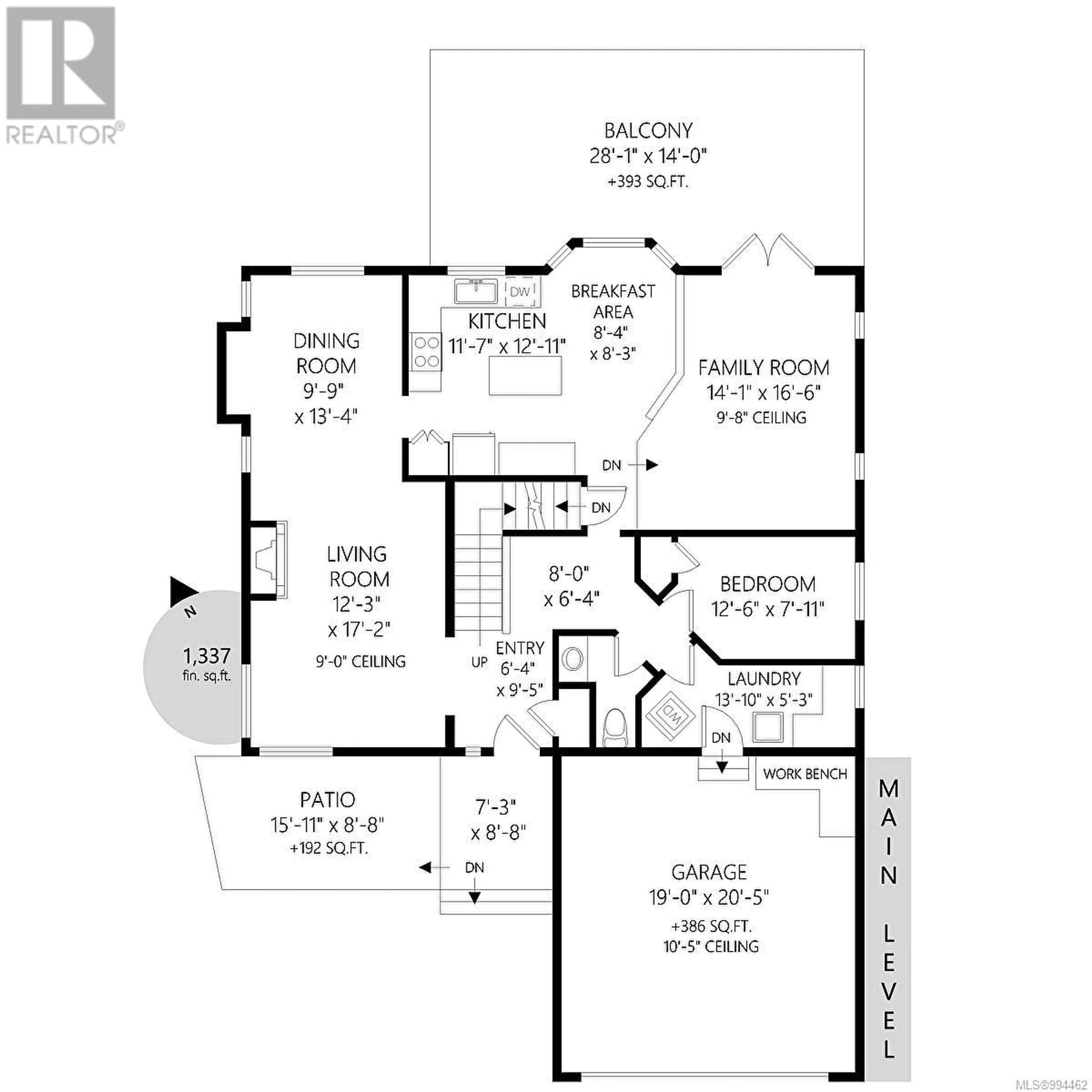 Floor plan for 1840 FALCON CRESCENT, Cowichan Bay British Columbia V0R1N1