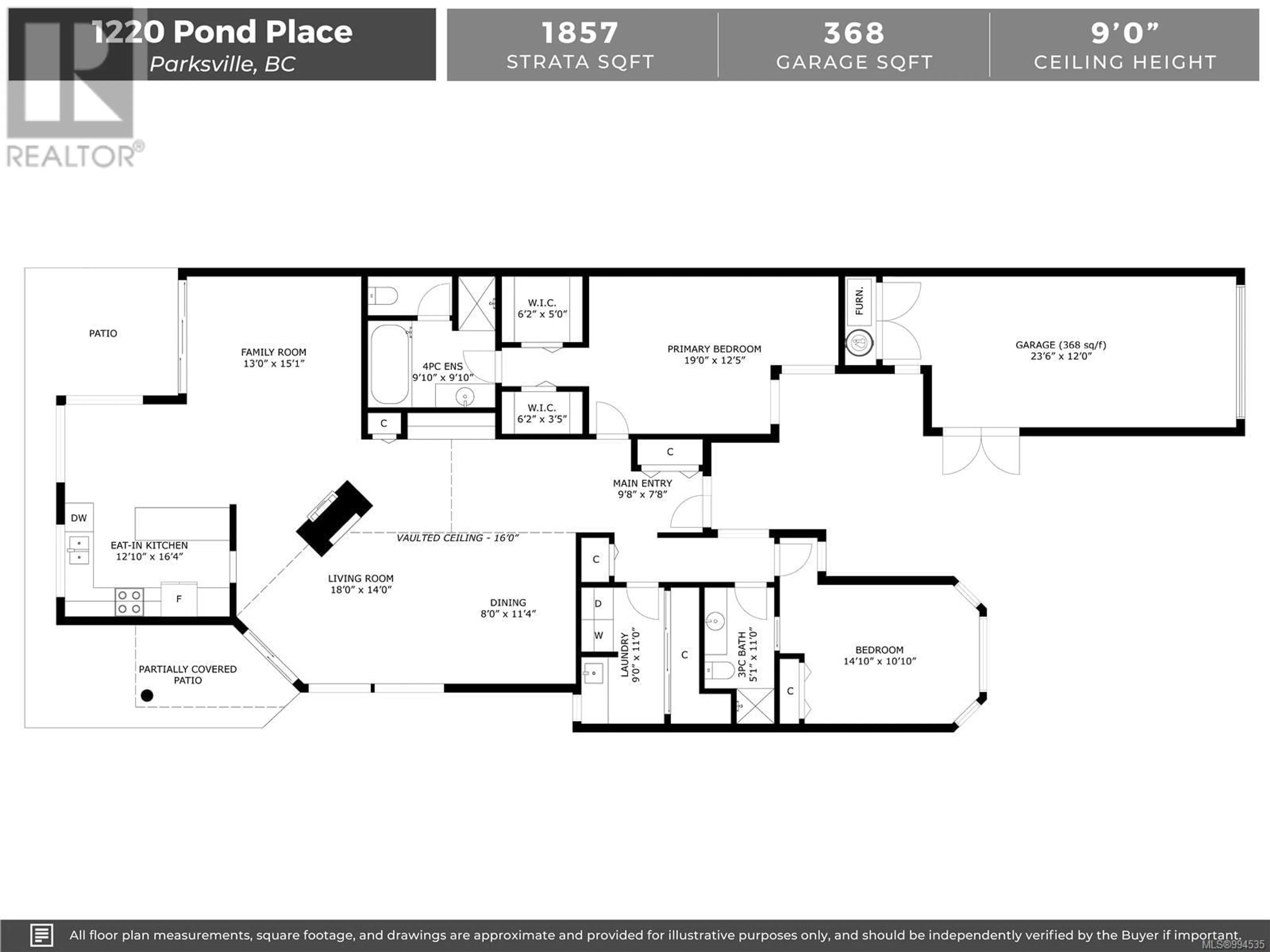 Floor plan for 1220 POND PLACE, French Creek British Columbia V9P2P8