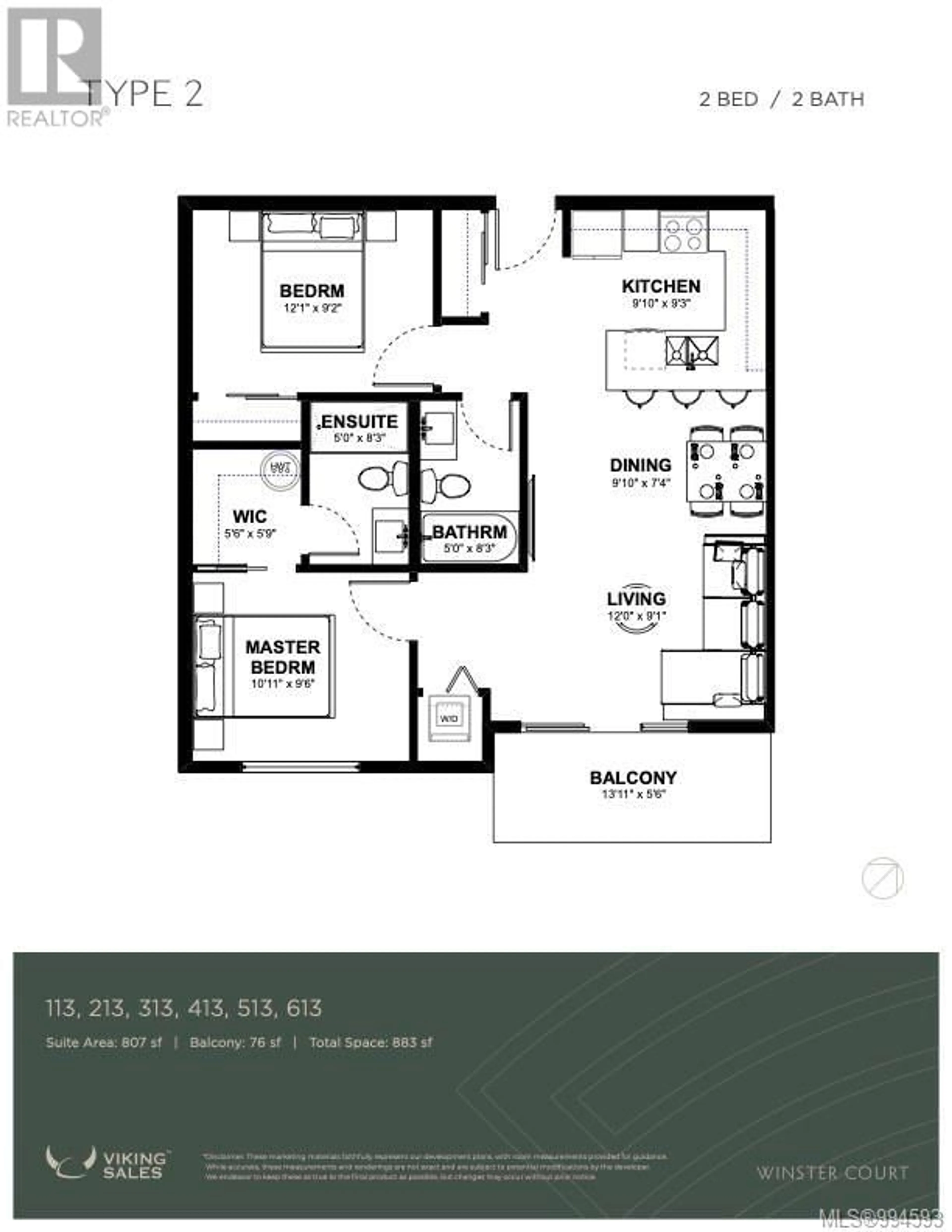 Floor plan for 413 - 2770 WINSTER ROAD, Langford British Columbia V9B7C7