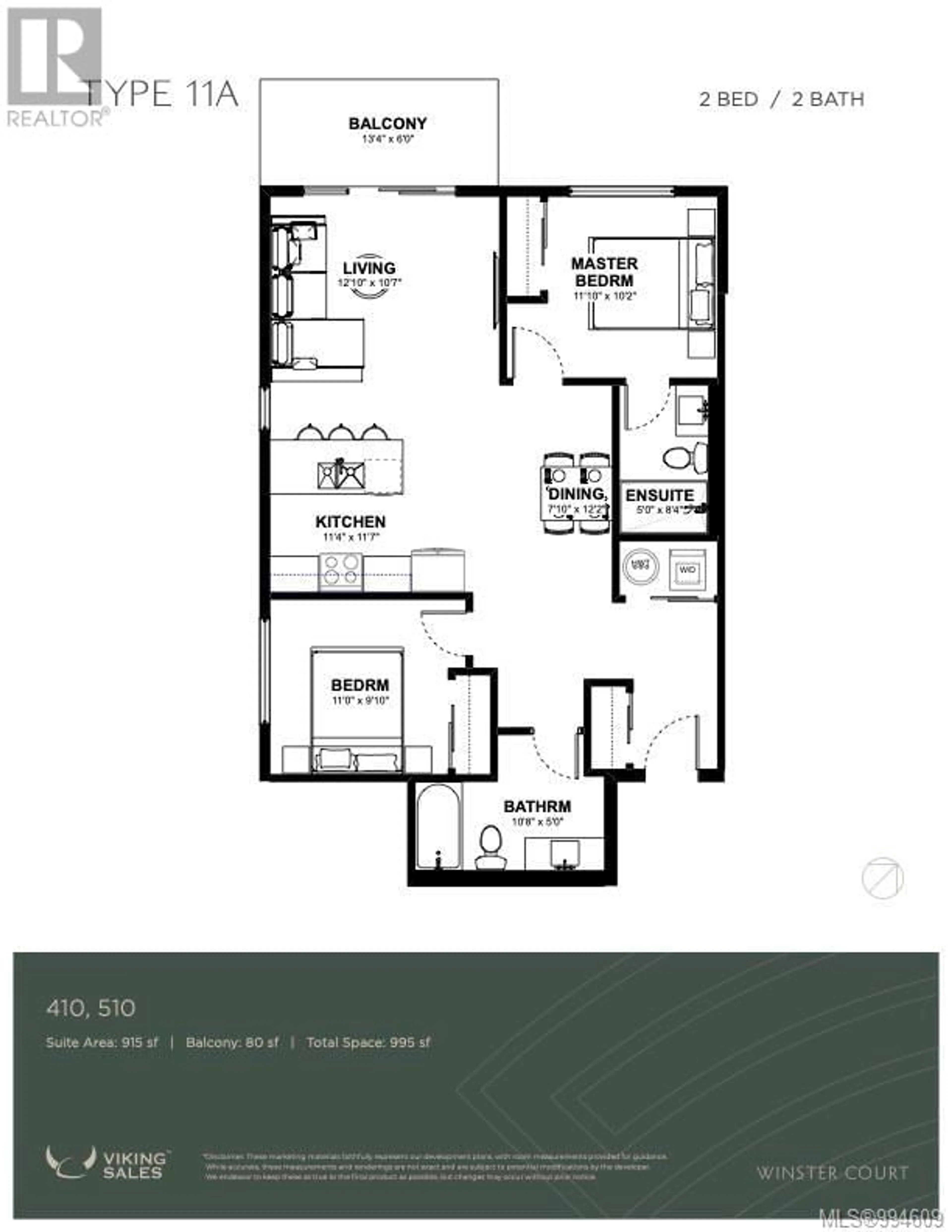 Floor plan for 510 - 2770 WINSTER ROAD, Langford British Columbia V9B3P5