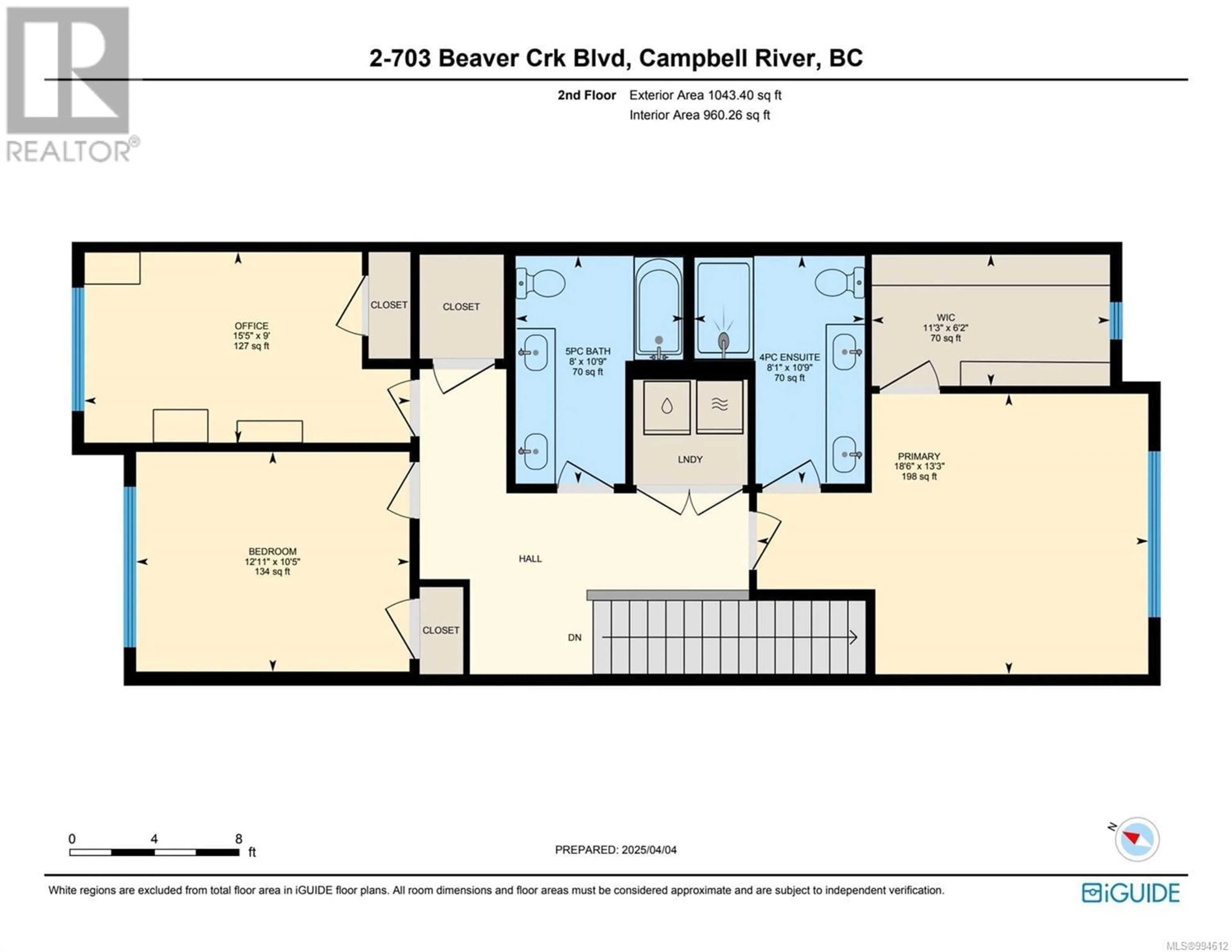 Floor plan for 2 - 703 BEAVER CREEK BOULEVARD, Campbell River British Columbia V9H0E9