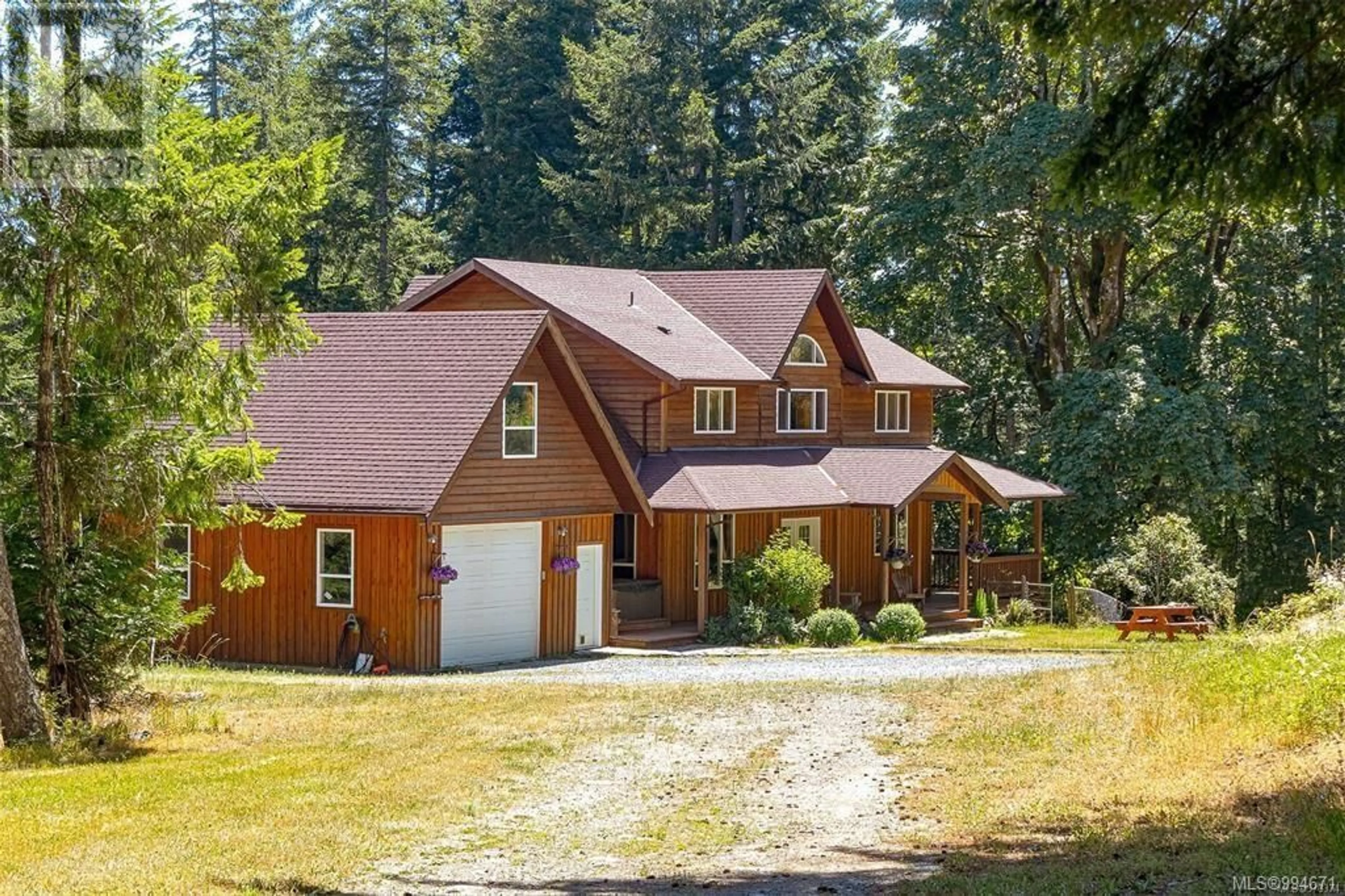 A pic from outside/outdoor area/front of a property/back of a property/a pic from drone, unknown for 1291 BOULDERPATH ROAD, Metchosin British Columbia V9C3X5