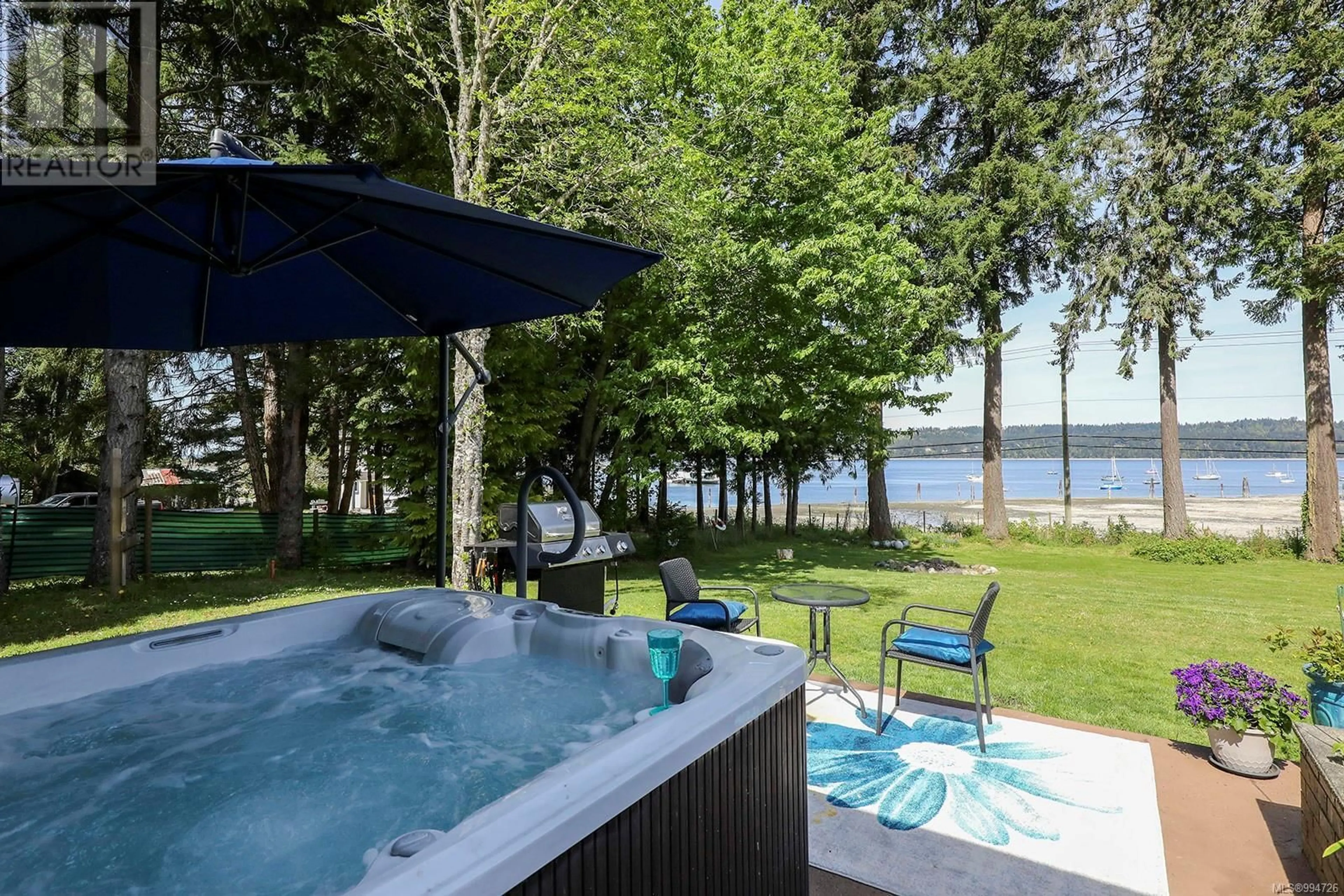 Patio, water/lake/river/ocean view for 7410 YAKE ROAD, Fanny Bay British Columbia V0R1W0