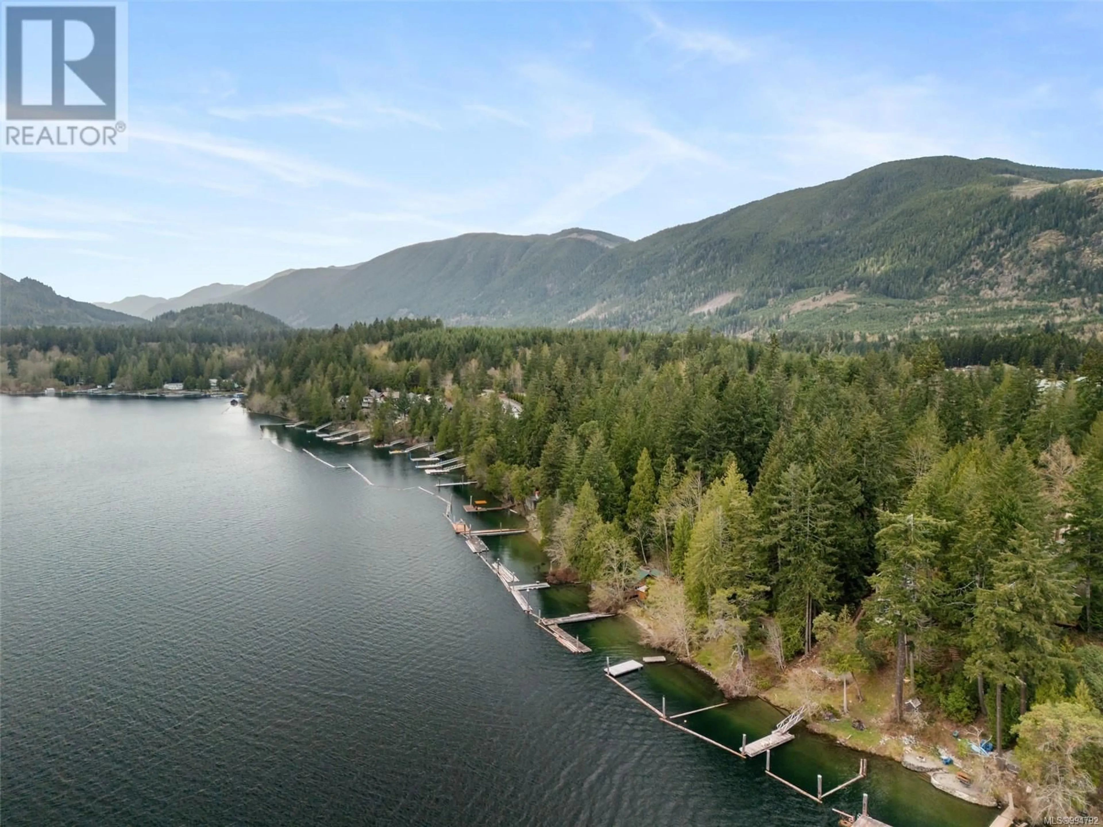 A pic from outside/outdoor area/front of a property/back of a property/a pic from drone, water/lake/river/ocean view for 8828 VISTA HEIGHTS, Lake Cowichan British Columbia V0R2G0