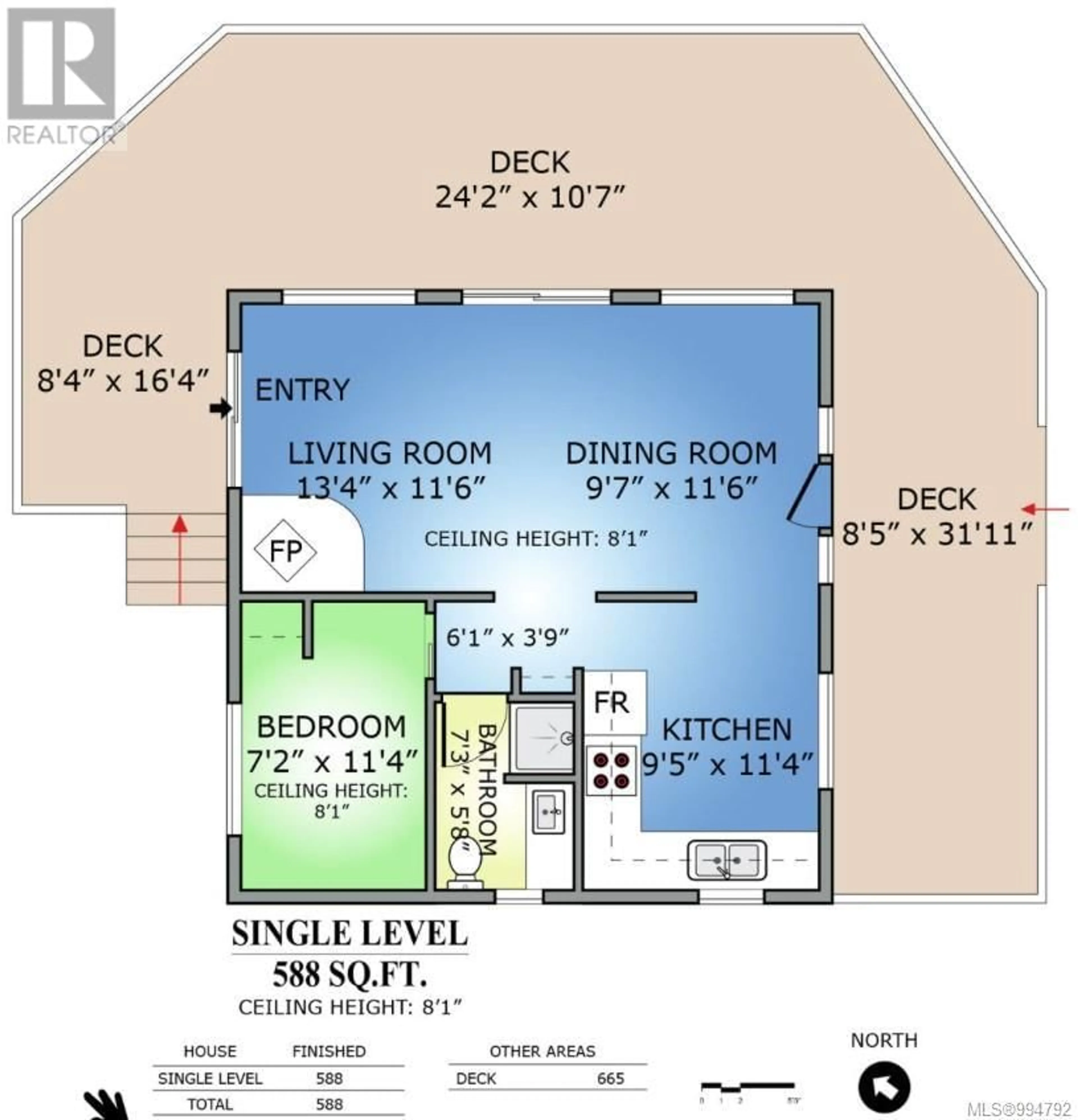 Floor plan for 8828 VISTA HEIGHTS, Lake Cowichan British Columbia V0R2G0
