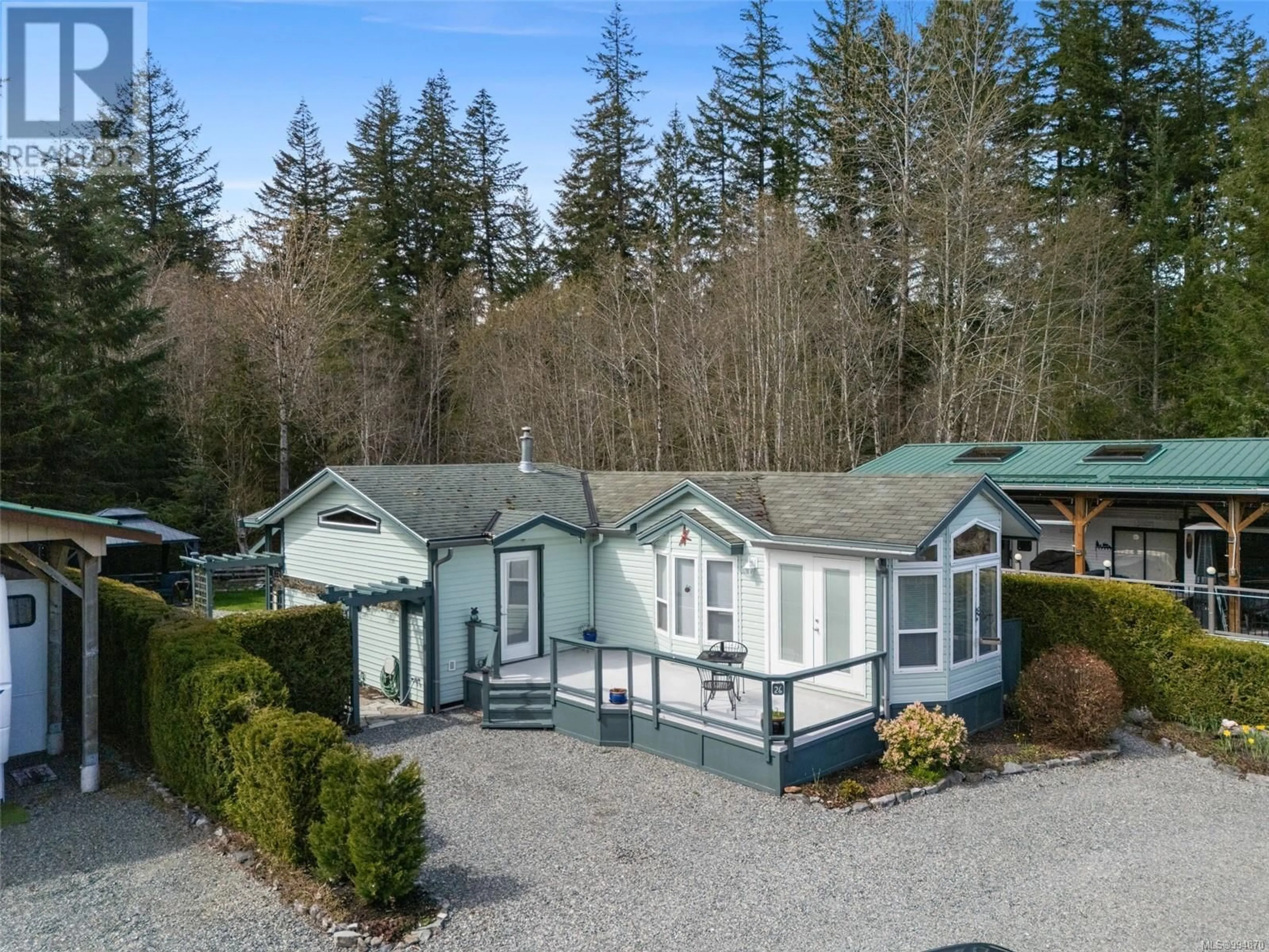 A pic from outside/outdoor area/front of a property/back of a property/a pic from drone, unknown for 26 - 8631 SOUTH SHORE ROAD, Lake Cowichan British Columbia V0R2G0