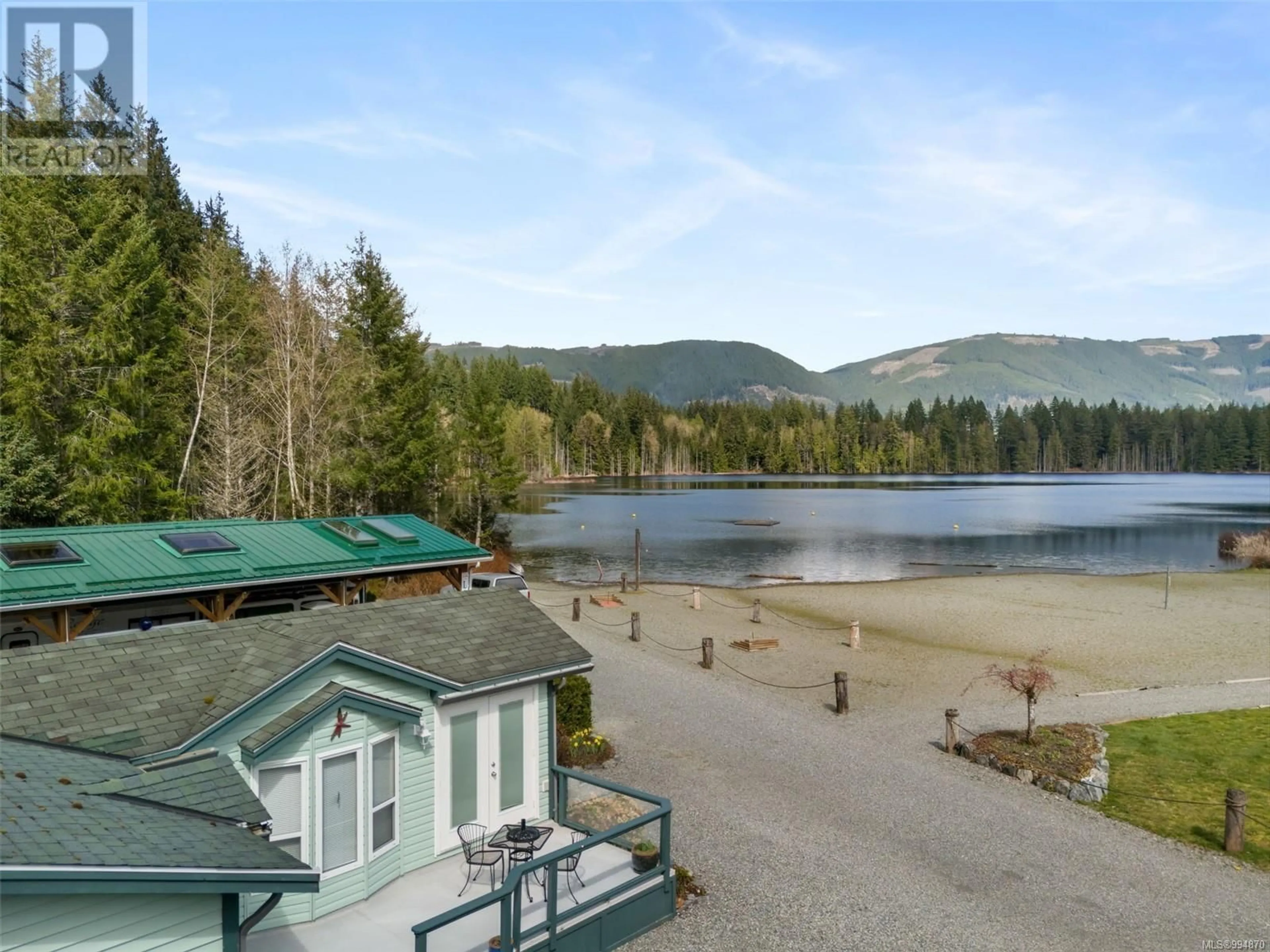A pic from outside/outdoor area/front of a property/back of a property/a pic from drone, water/lake/river/ocean view for 26 - 8631 SOUTH SHORE ROAD, Lake Cowichan British Columbia V0R2G0