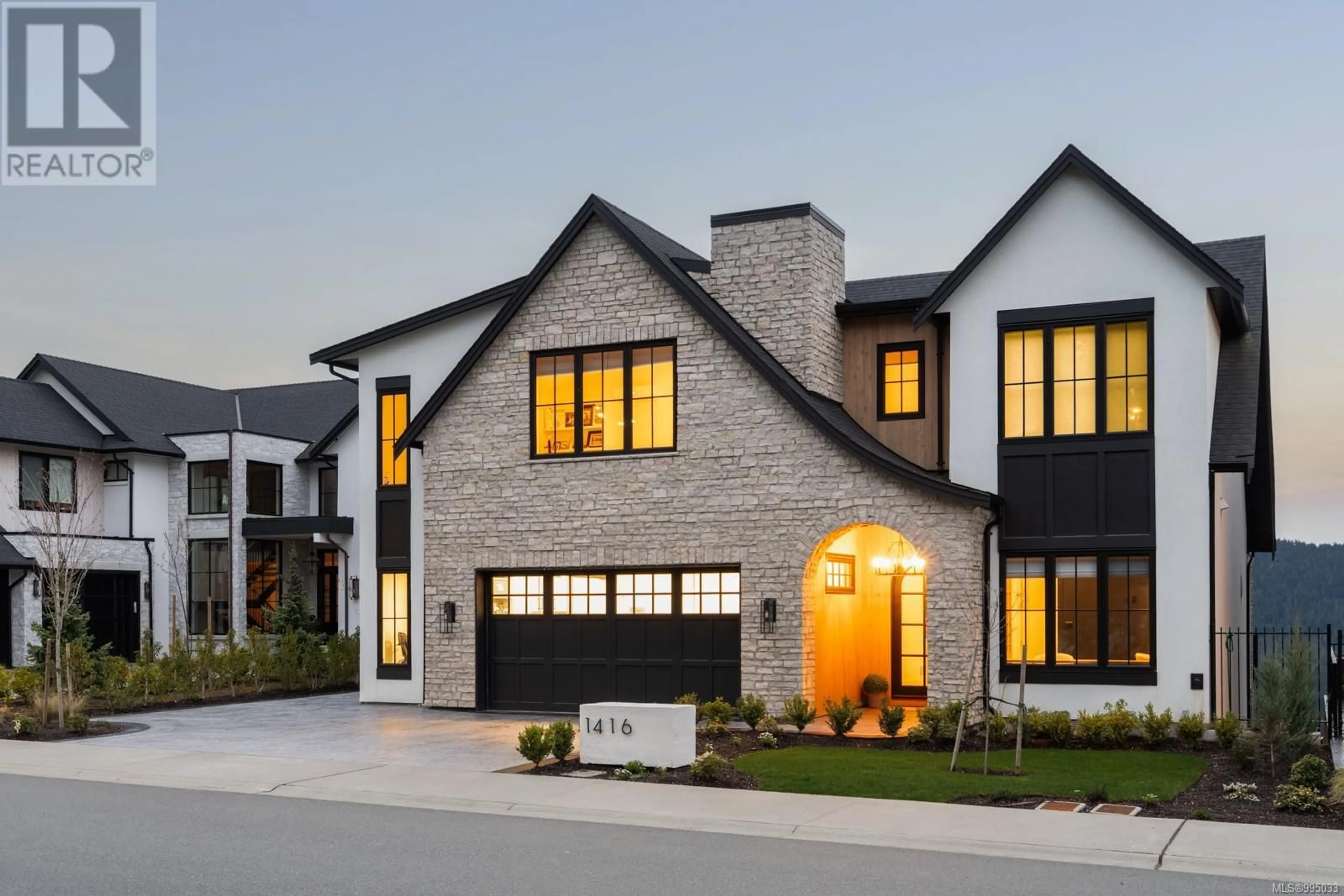 Home with brick exterior material, street for 1416 PINEHURST PLACE, Langford British Columbia V9B3S3
