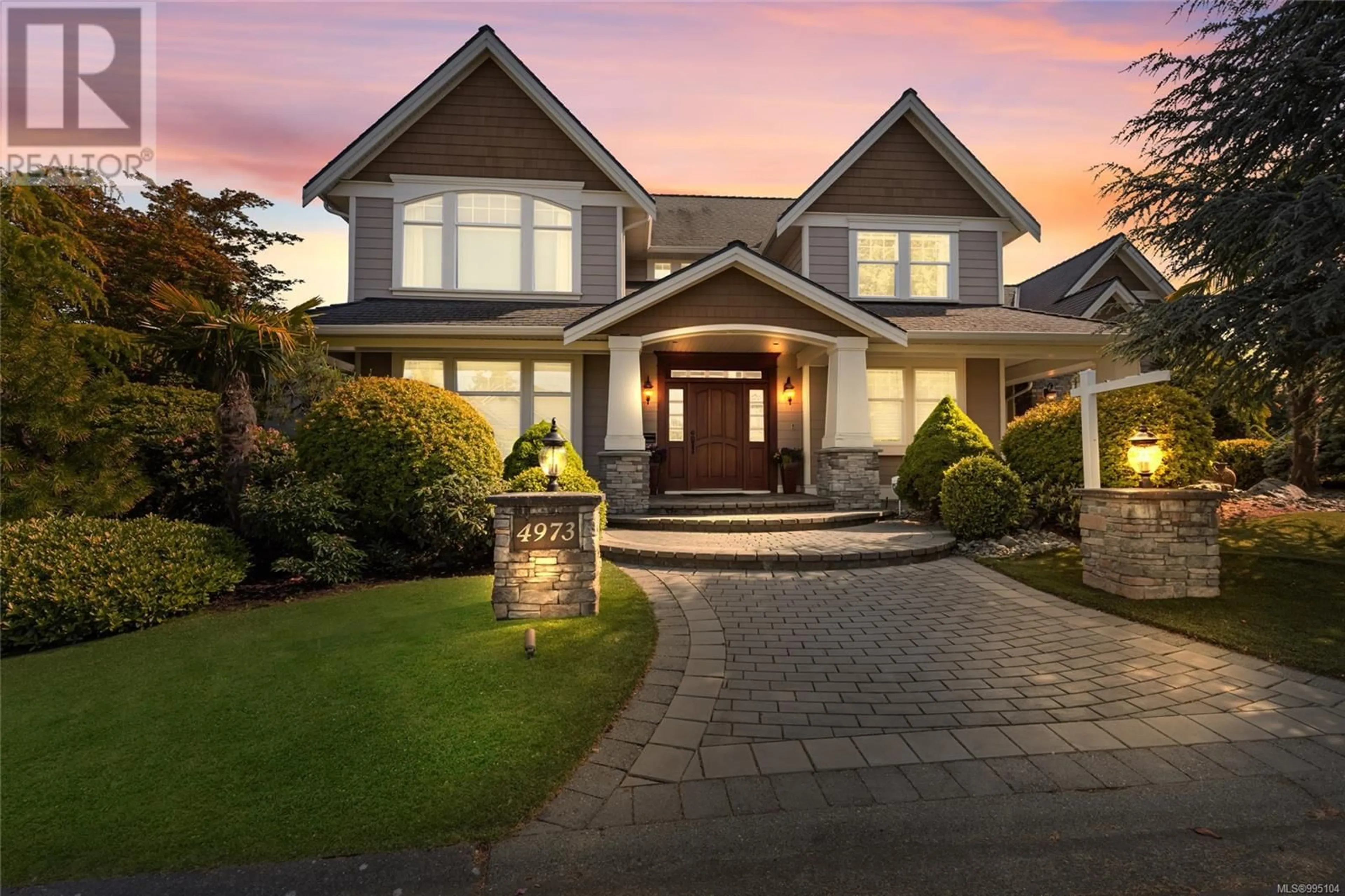 Home with brick exterior material, street for 4973 LA QUINTA PLACE, Saanich British Columbia V8Y3G9