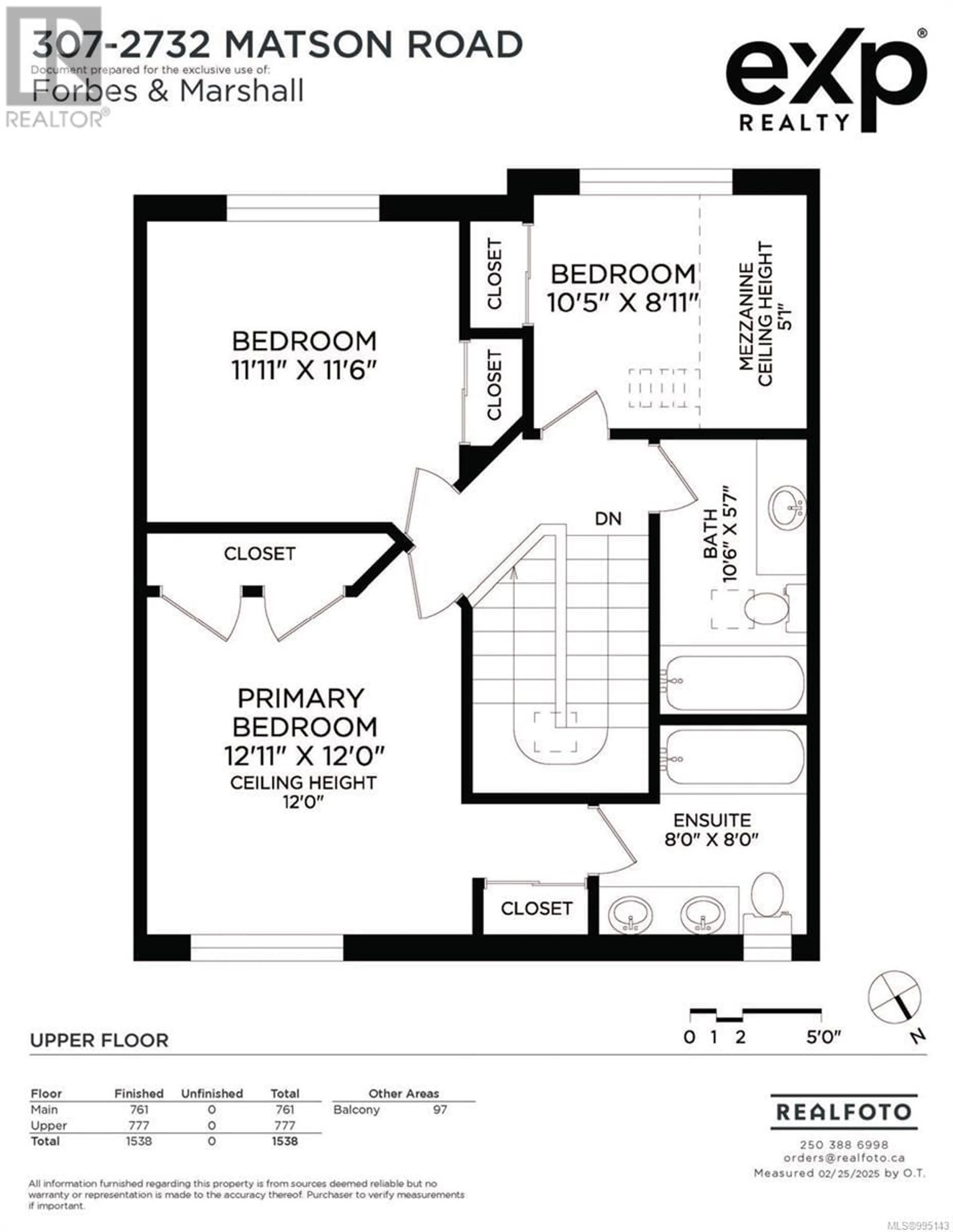 Floor plan for 307 - 2732 MATSON ROAD, Langford British Columbia V9B3Z2