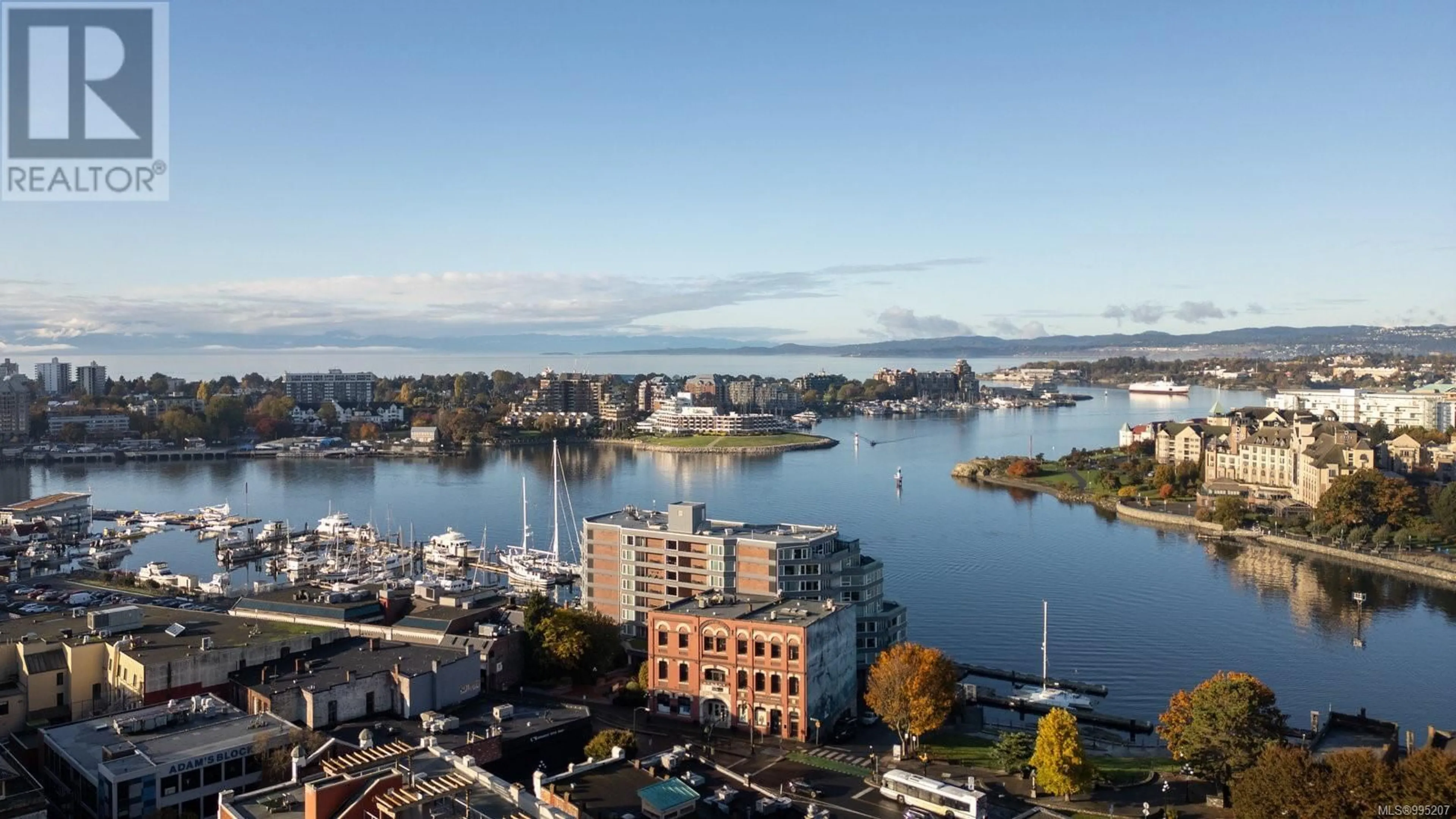 A pic from outside/outdoor area/front of a property/back of a property/a pic from drone, water/lake/river/ocean view for 401 - 1234 WHARF STREET, Victoria British Columbia V8W3H9