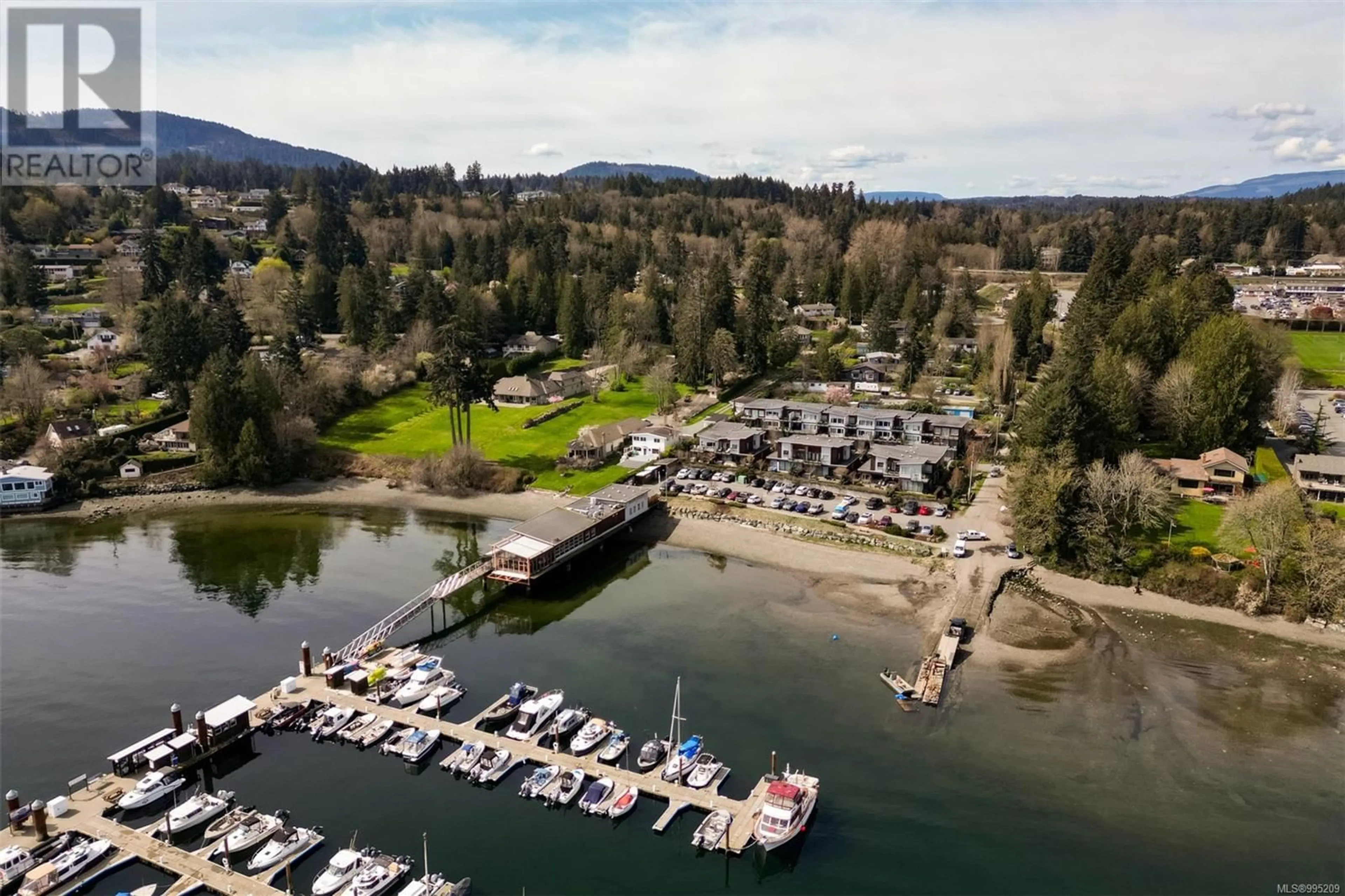 A pic from outside/outdoor area/front of a property/back of a property/a pic from drone, water/lake/river/ocean view for 101 - 744 HANDY ROAD, Mill Bay British Columbia V0R2P1