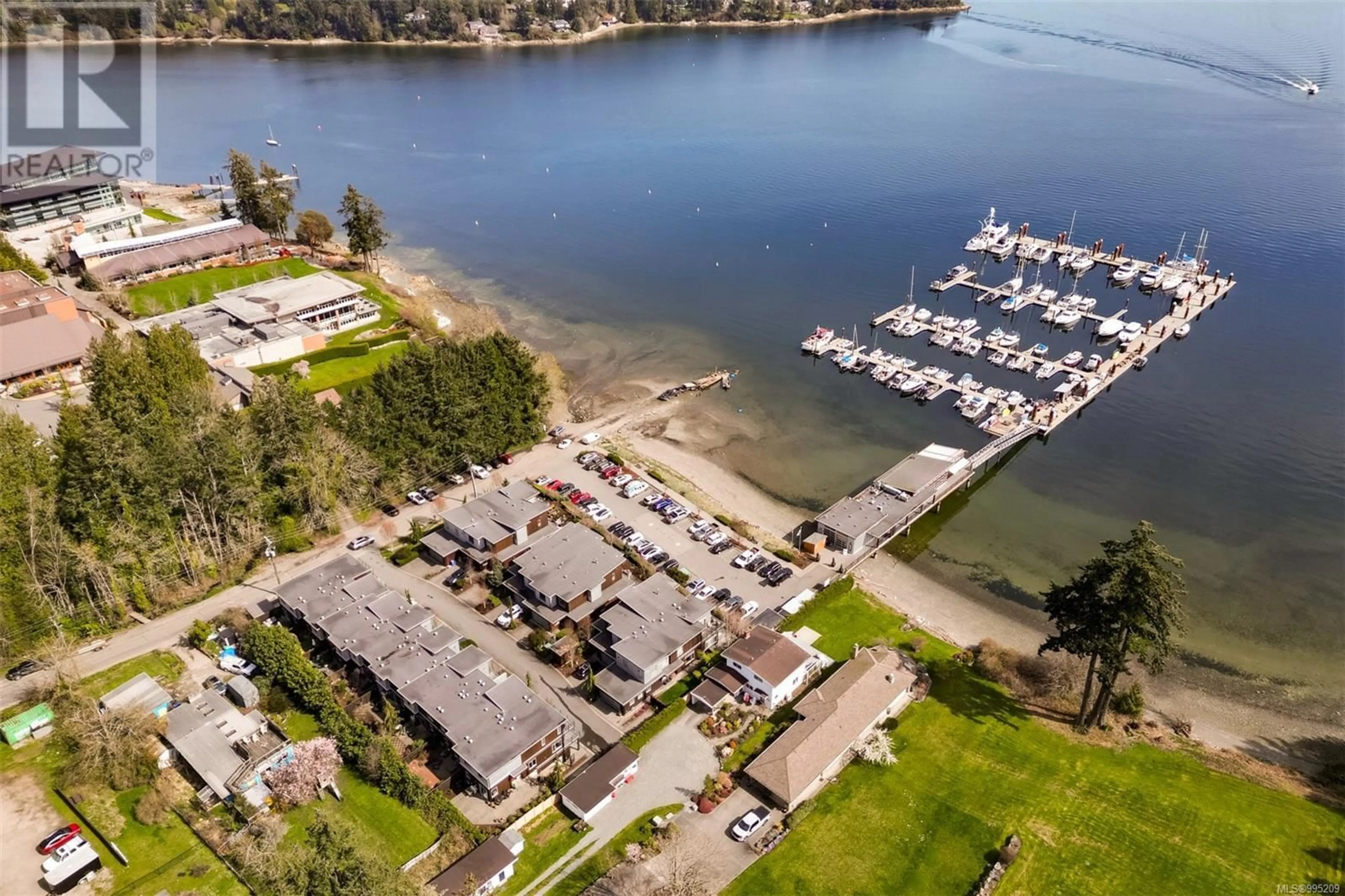 A pic from outside/outdoor area/front of a property/back of a property/a pic from drone, water/lake/river/ocean view for 101 - 744 HANDY ROAD, Mill Bay British Columbia V0R2P1