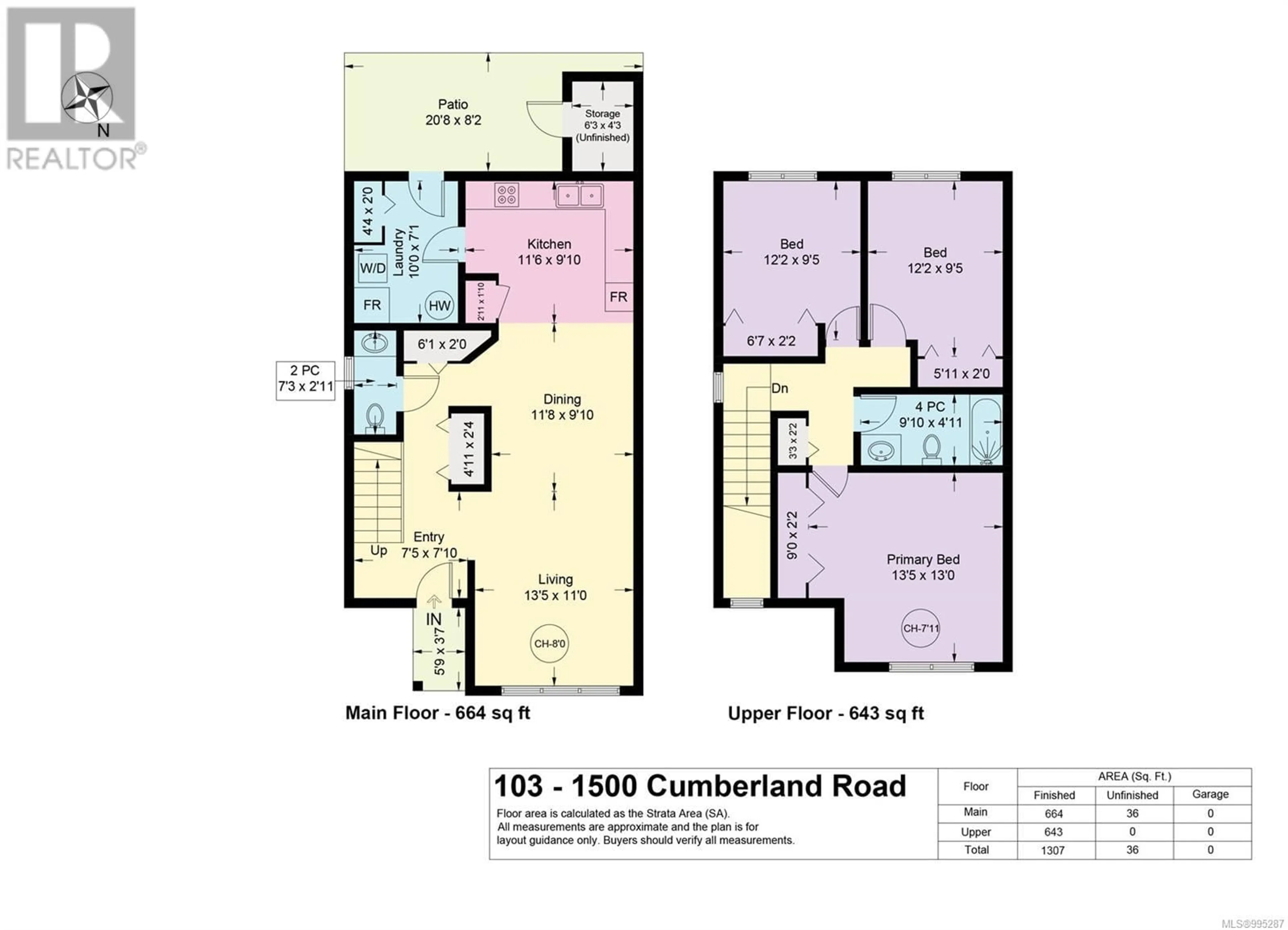 Floor plan for 103 - 1500 CUMBERLAND ROAD, Courtenay British Columbia V9N2E9
