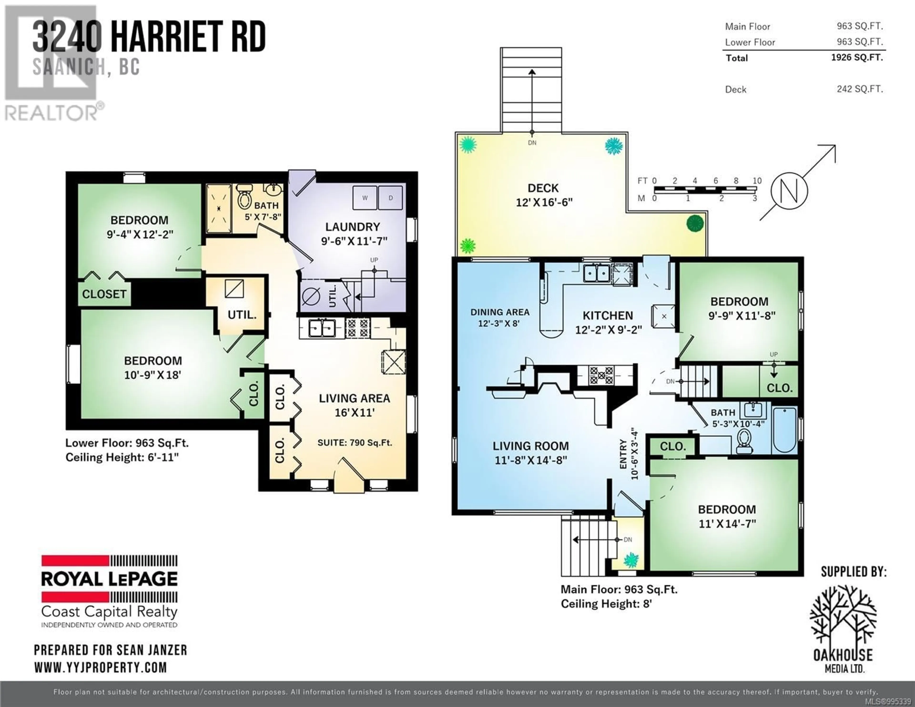 Floor plan for 3240 HARRIET ROAD, Saanich British Columbia V8Z3S2