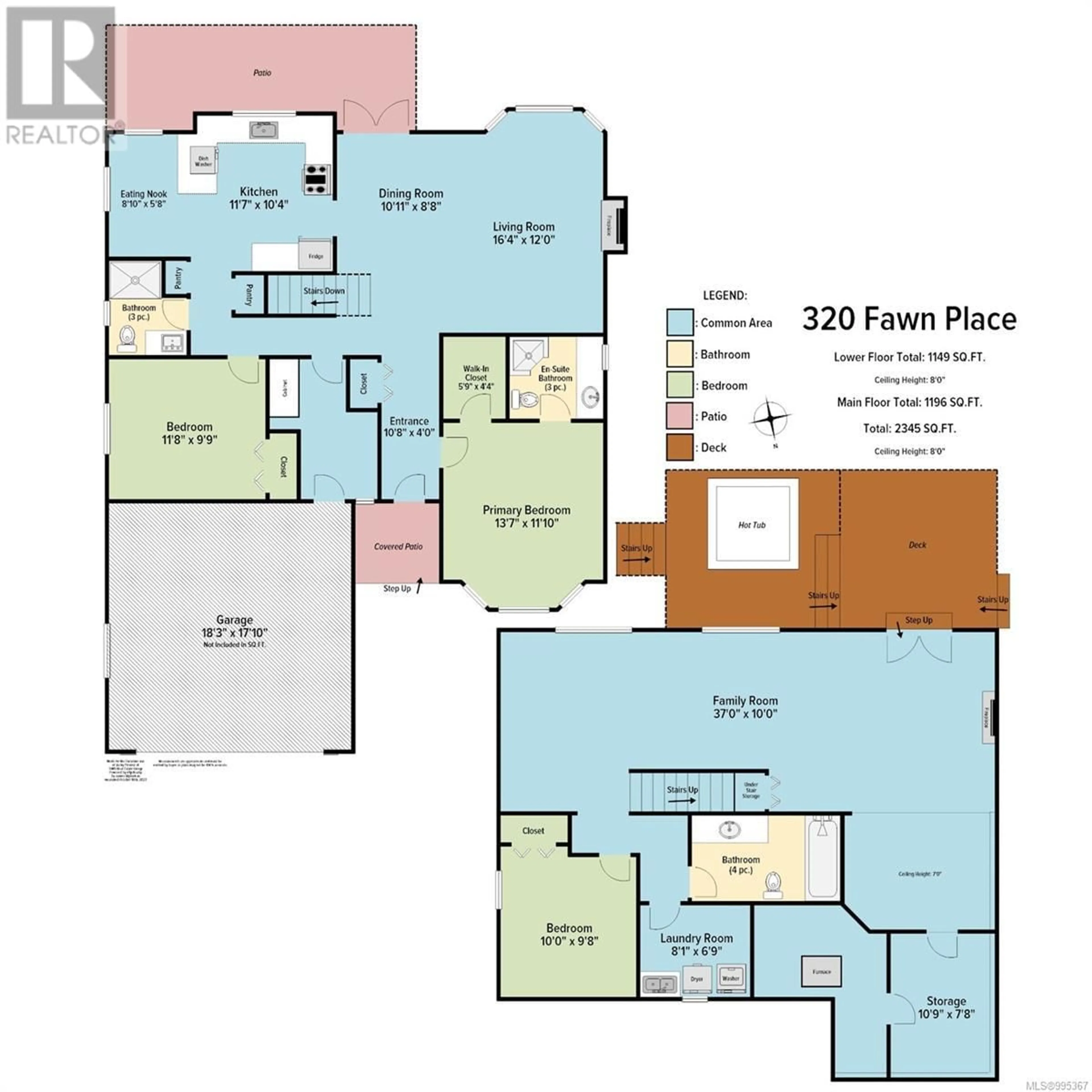 Floor plan for 320 FAWN PLACE, Nanaimo British Columbia V9T5M2