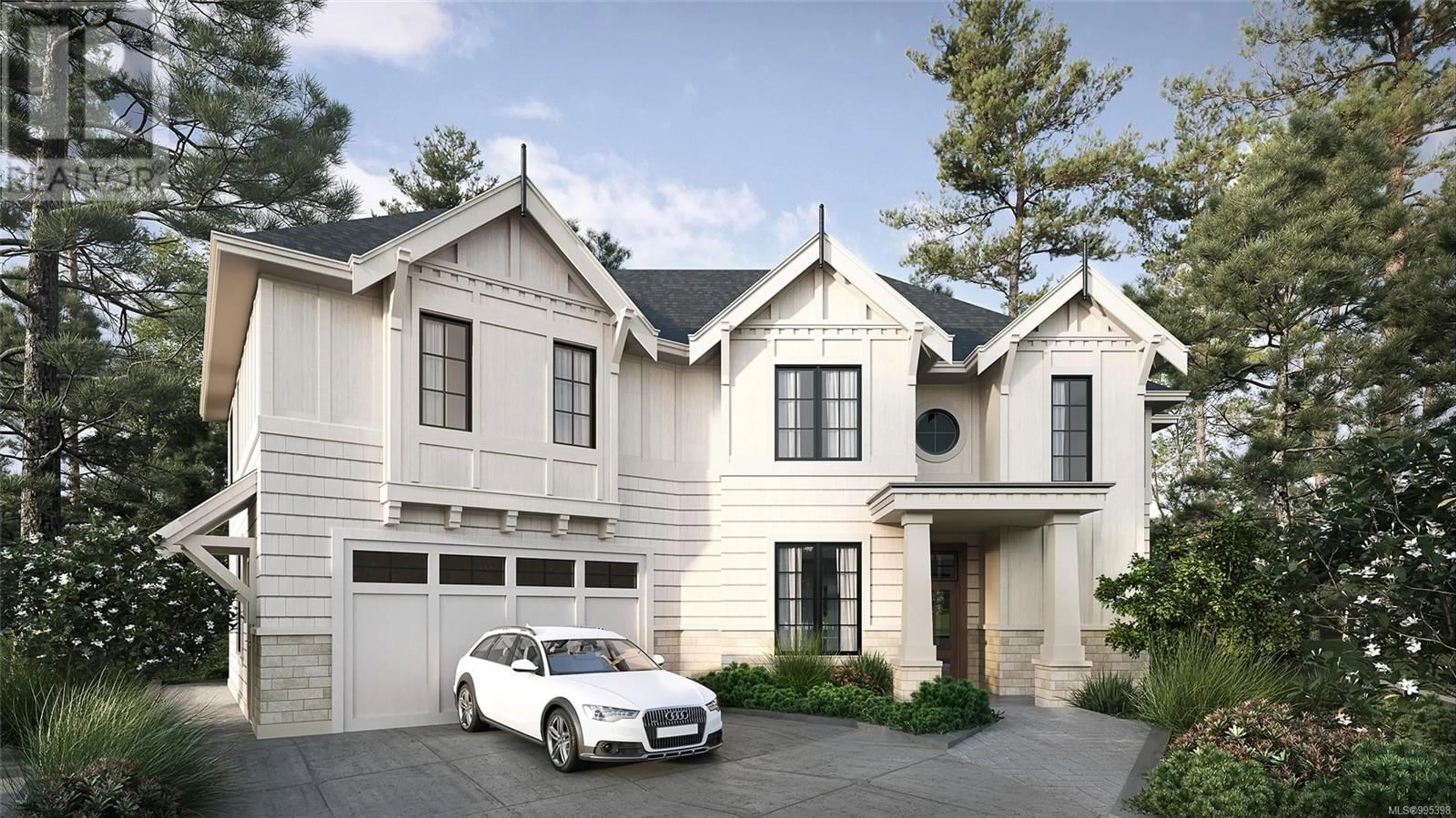 Home with vinyl exterior material, street for 3915 WOODLANDS PLACE, Saanich British Columbia V8N4J7