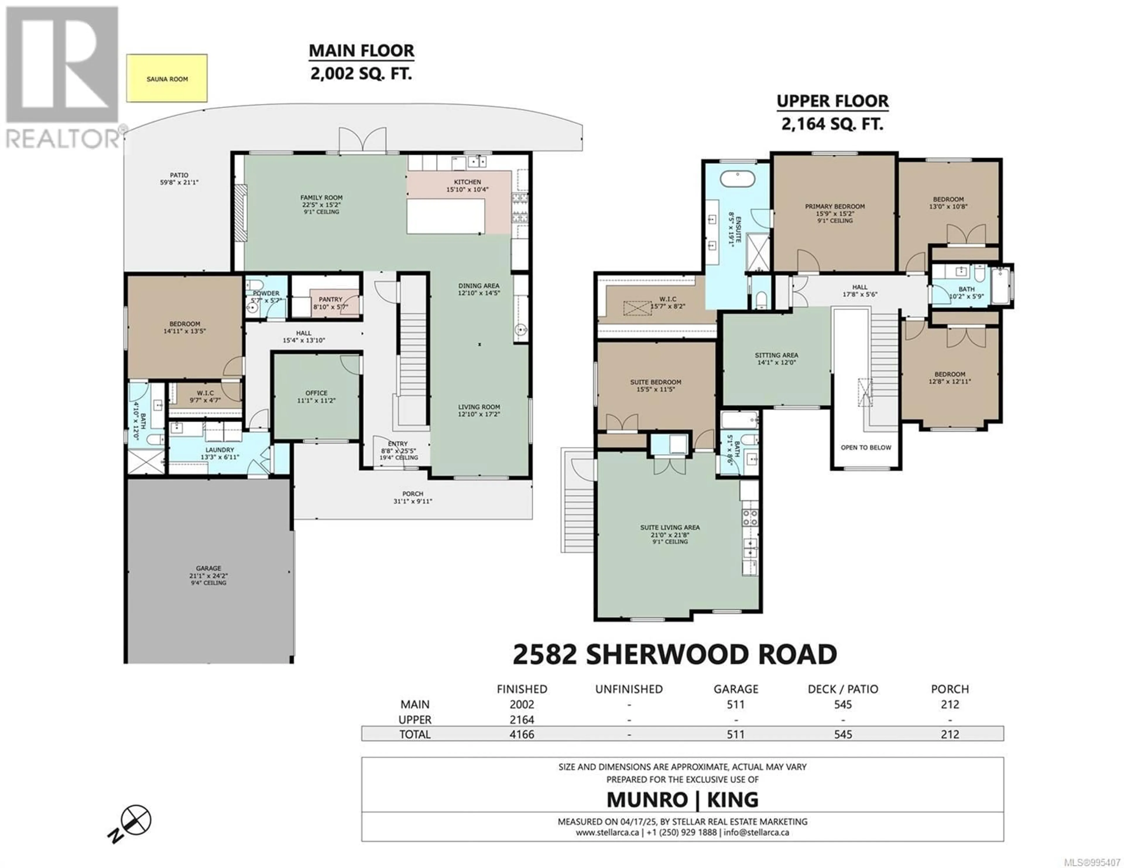 Floor plan for 2582 SHERWOOD LANE, Saanich British Columbia V8N1W2