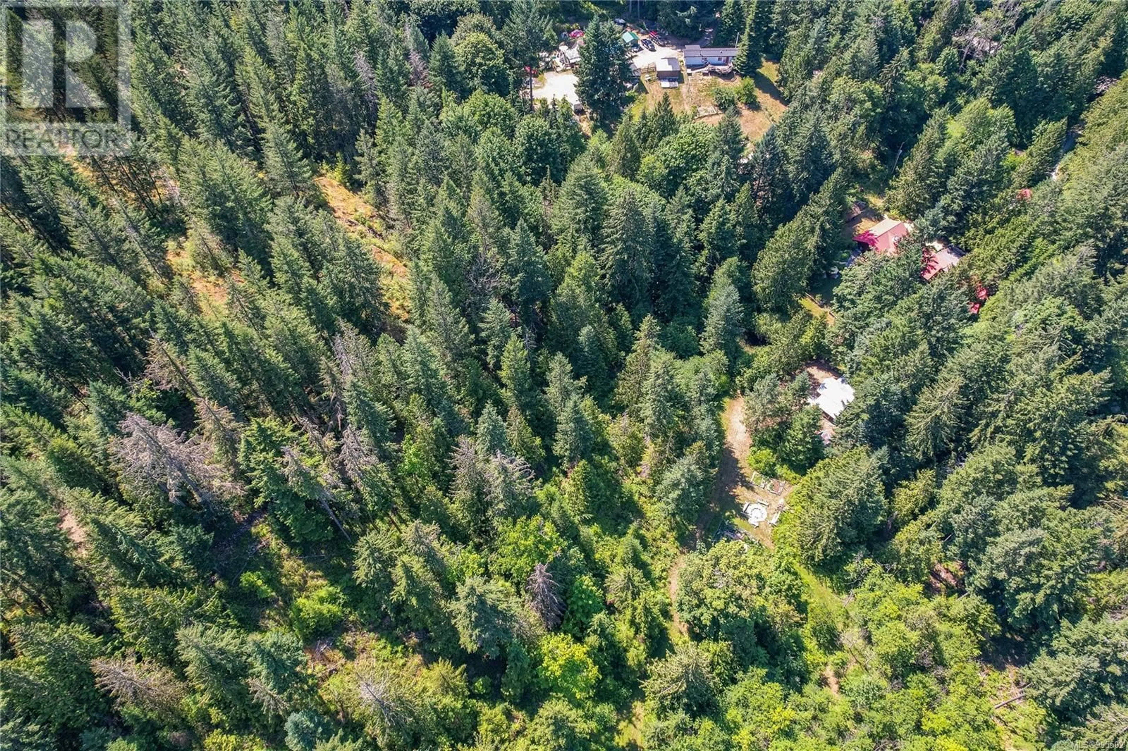 A pic from outside/outdoor area/front of a property/back of a property/a pic from drone, forest/trees view for 5970 STOLTZE ROAD, Duncan British Columbia V9L6H7